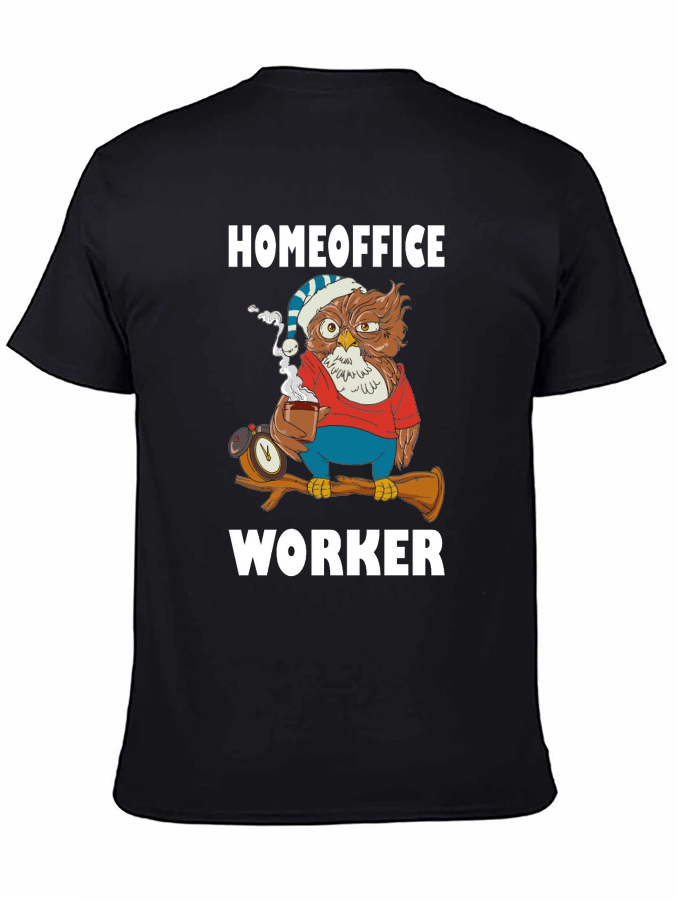 Homeoffice Worker Owl T-Shirt