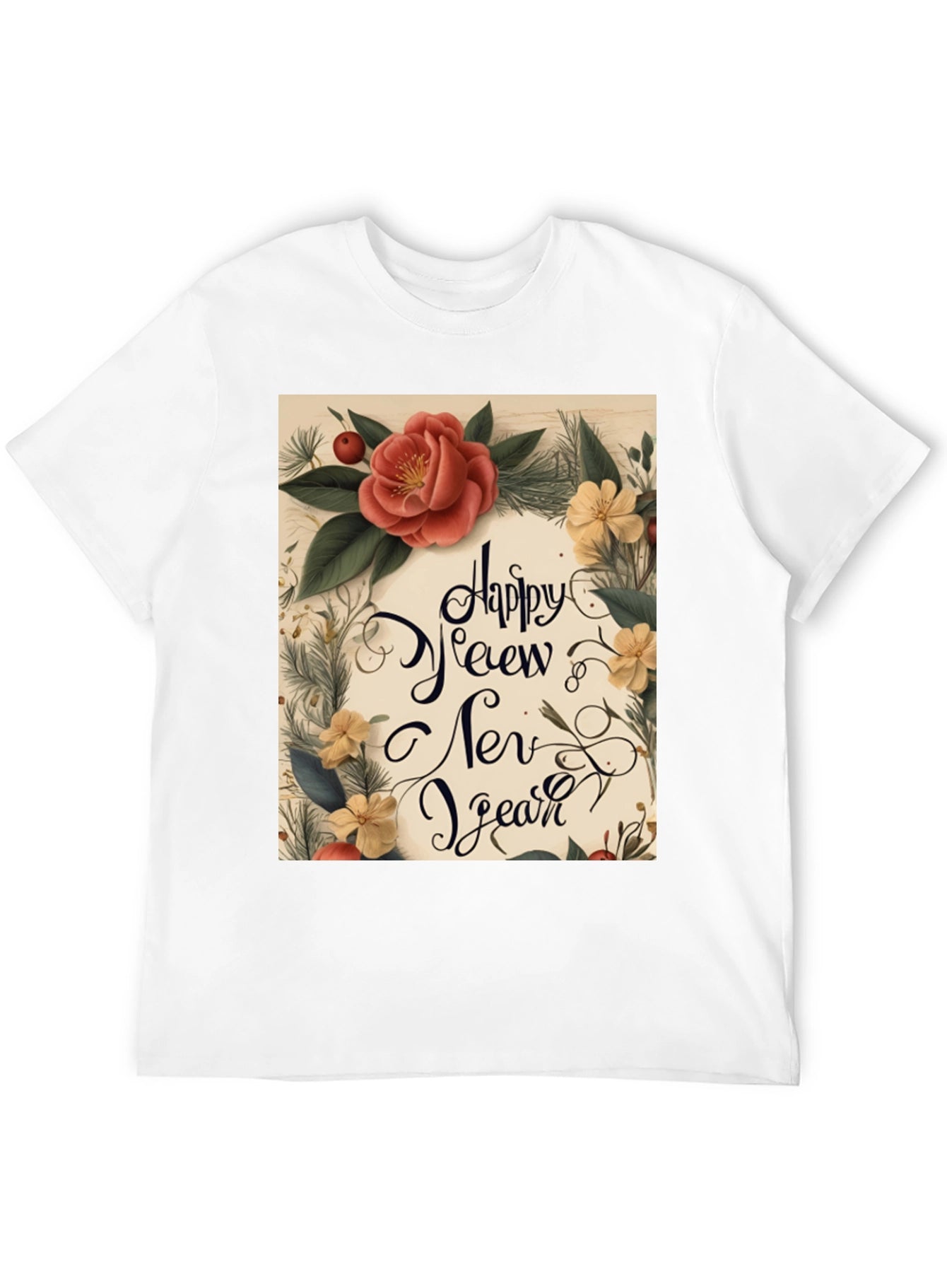 Festive Happy New Year Graphic Tee
