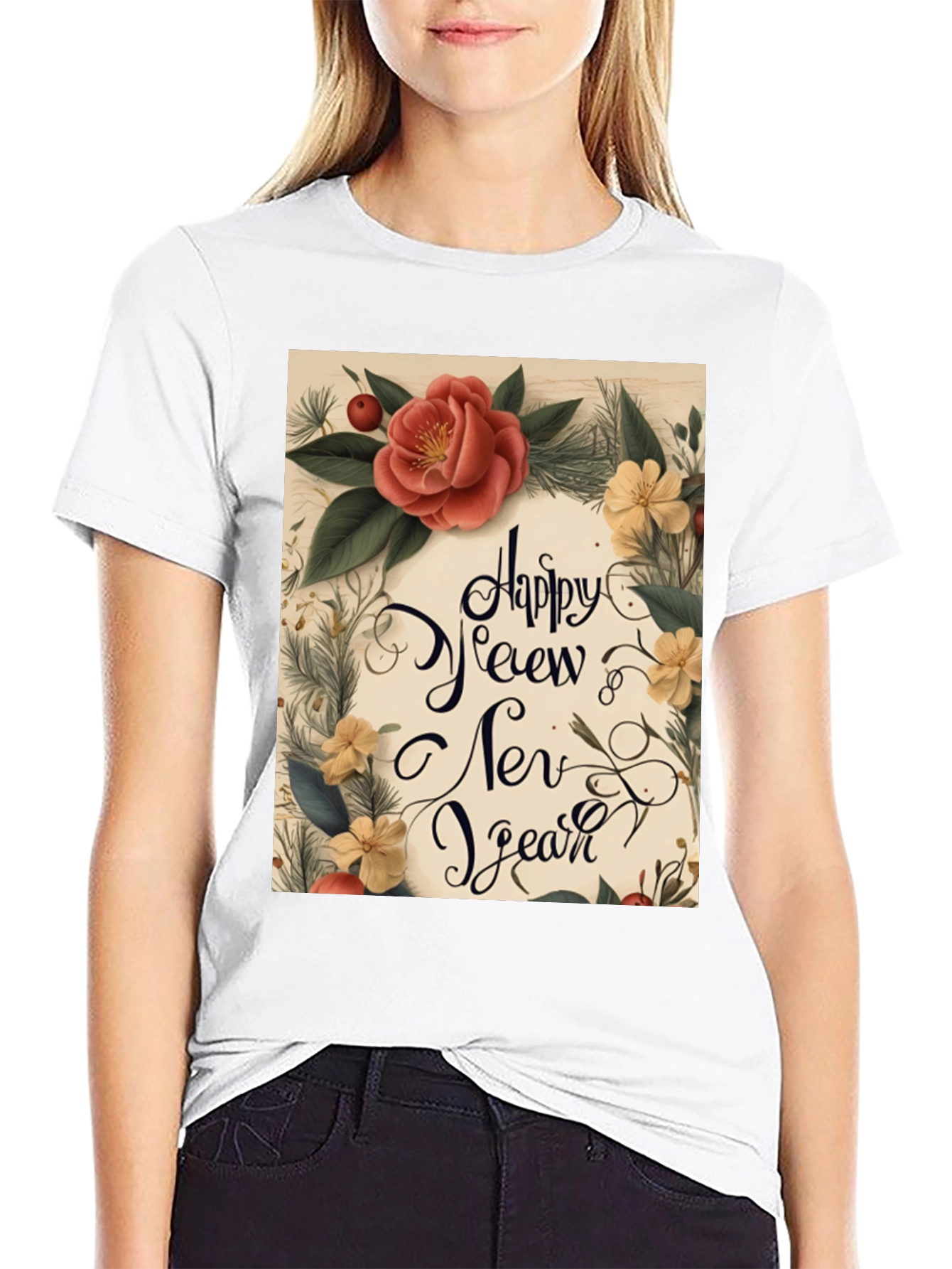 Festive Happy New Year Graphic Tee