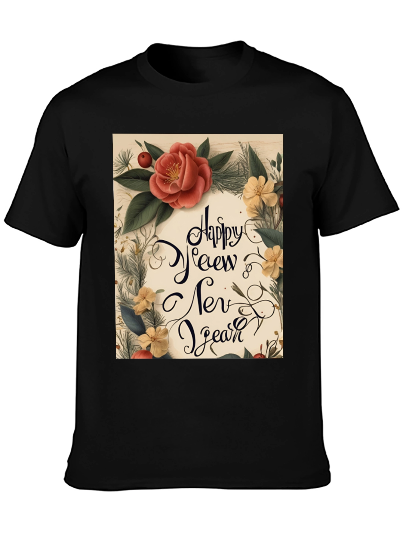 Festive Happy New Year Graphic Tee