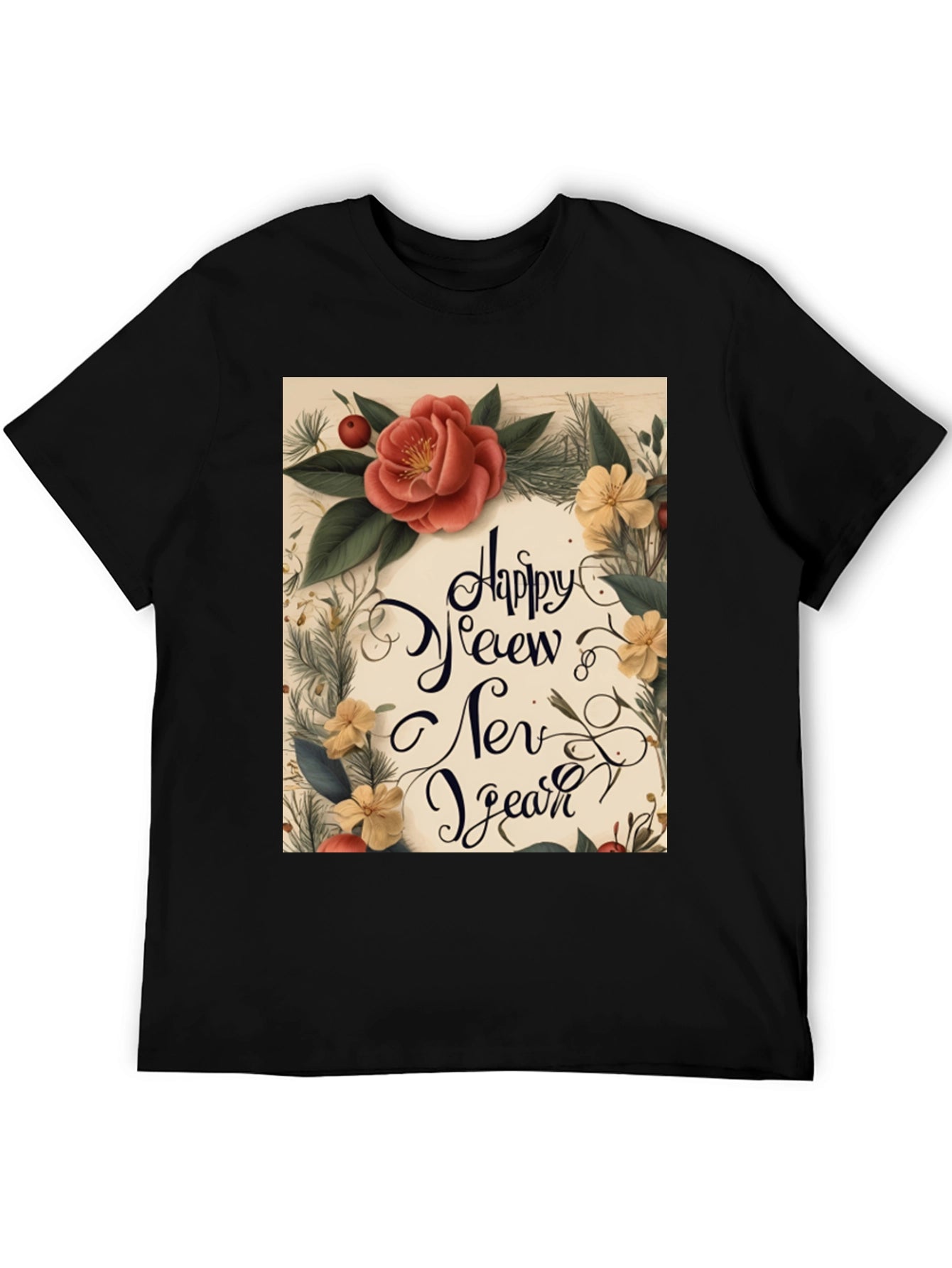Festive Happy New Year Graphic Tee