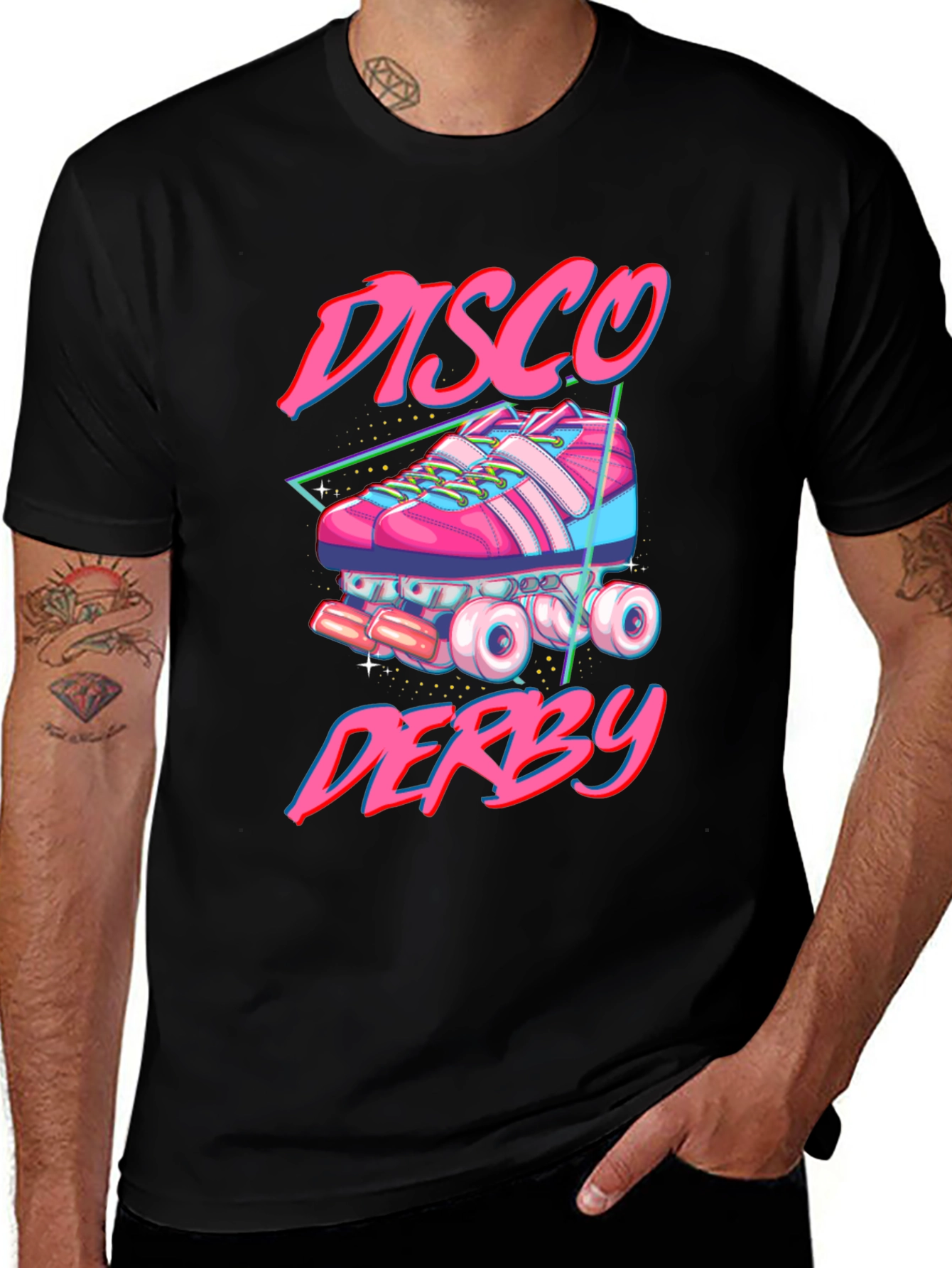 Disco Derby Roller Skate Graphic T-Shirt