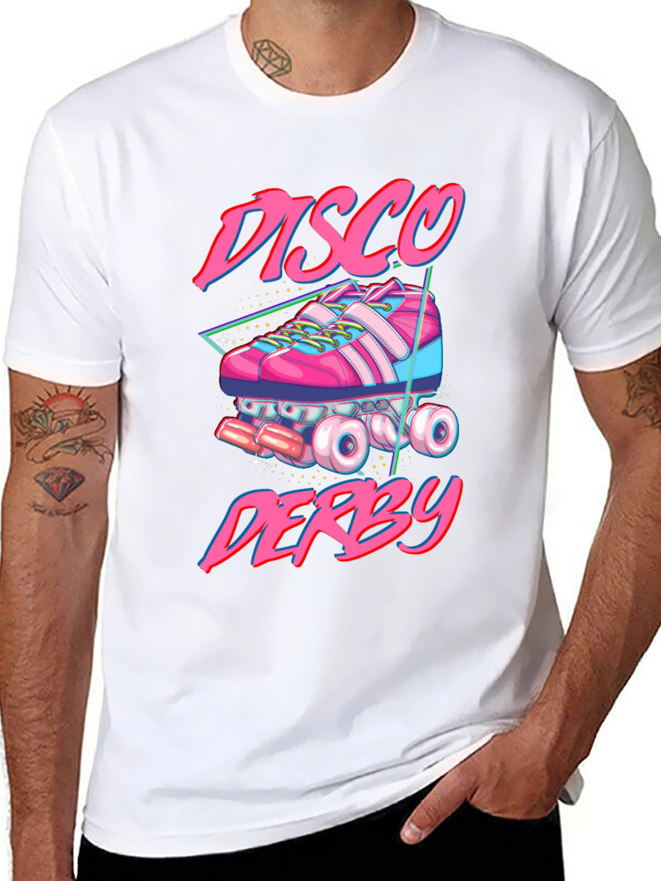 Disco Derby Roller Skate Graphic T-Shirt