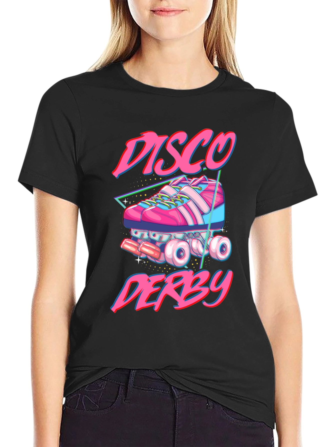 Disco Derby Roller Skate Graphic T-Shirt