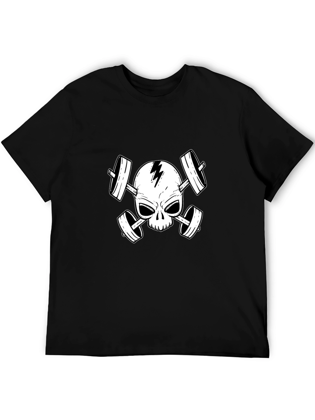 Skull & Barbells Graphic T-Shirt