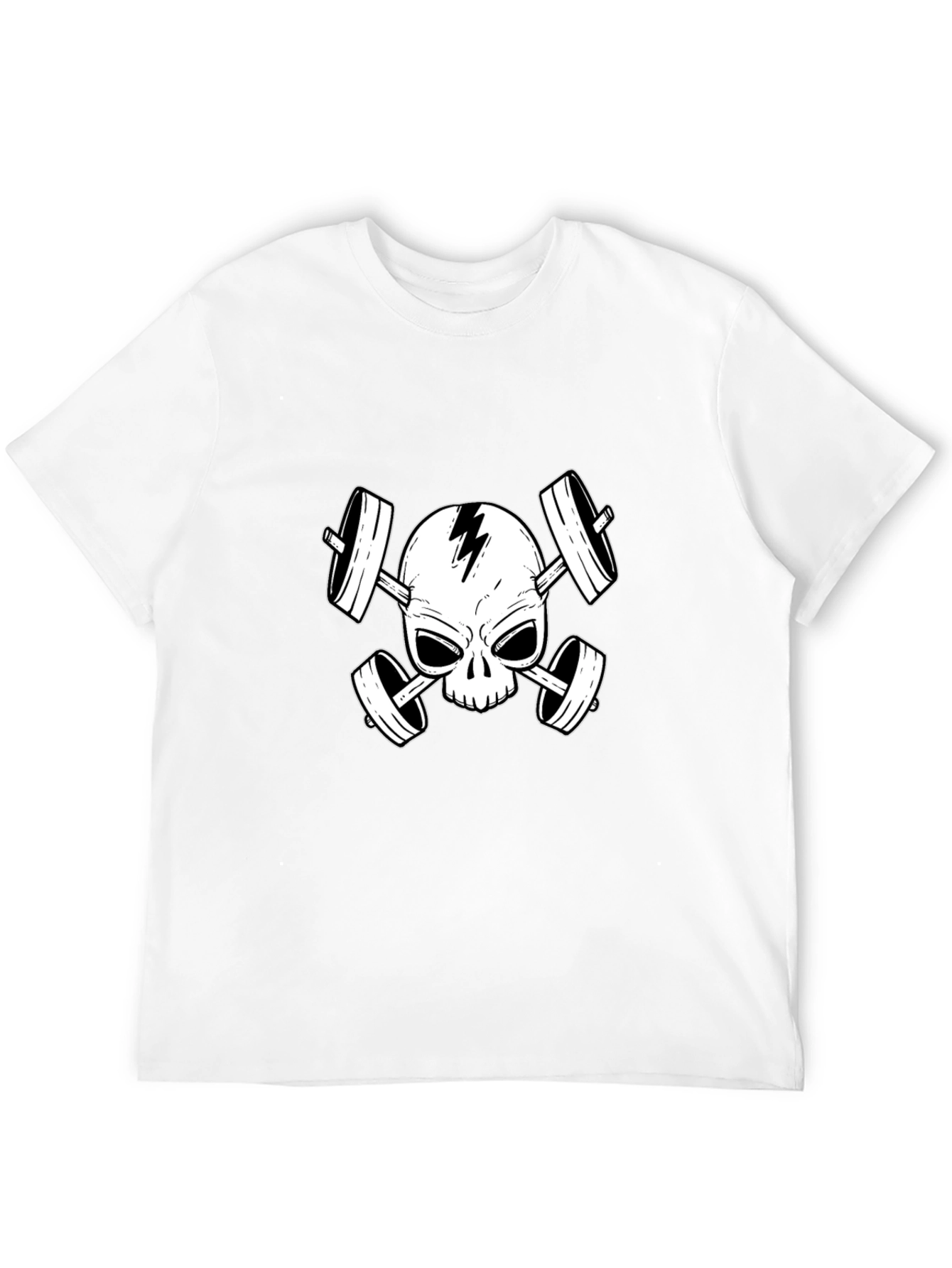 Skull & Barbells Graphic T-Shirt