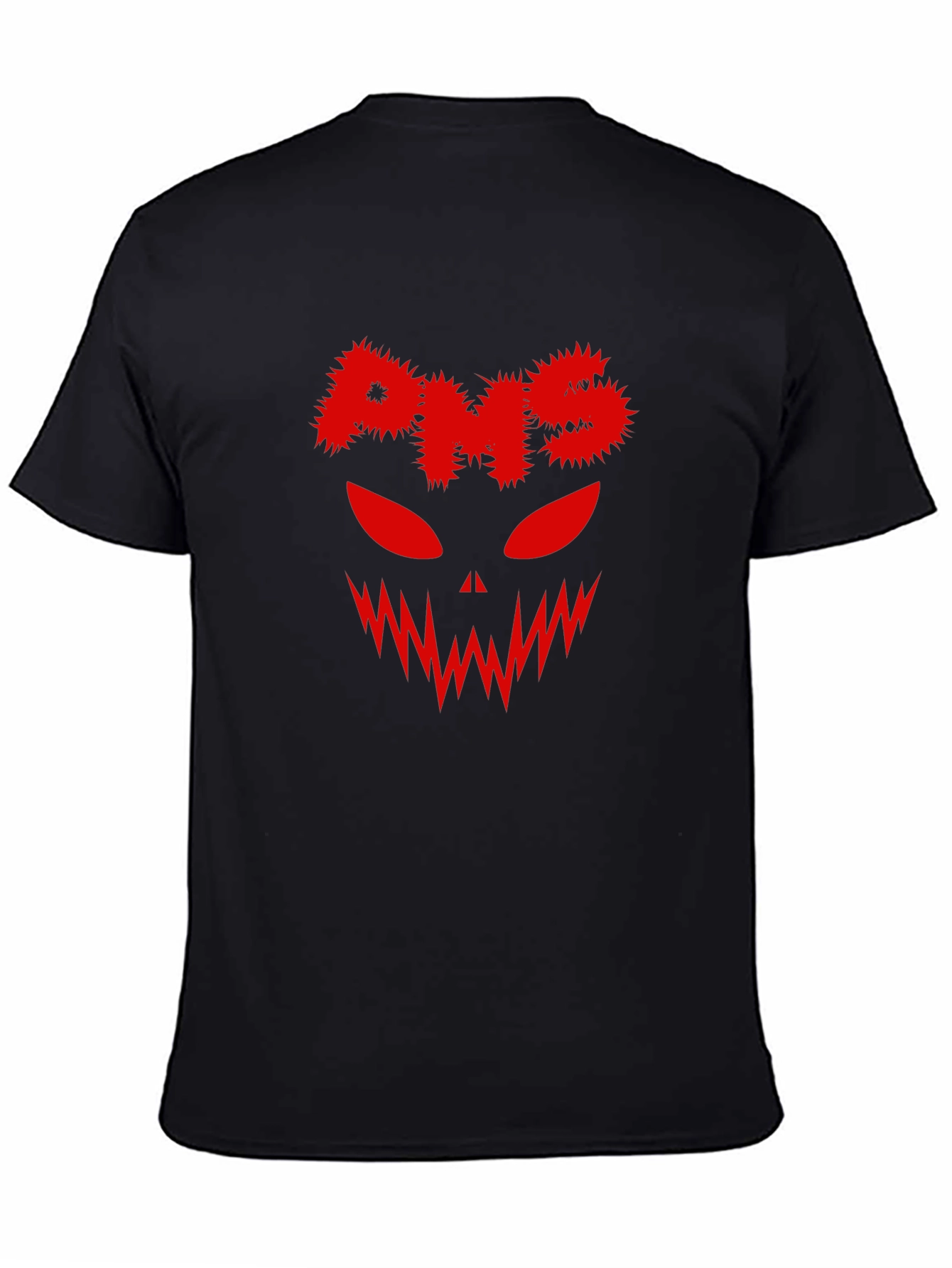 PMS Horror Face Black T-Shirt