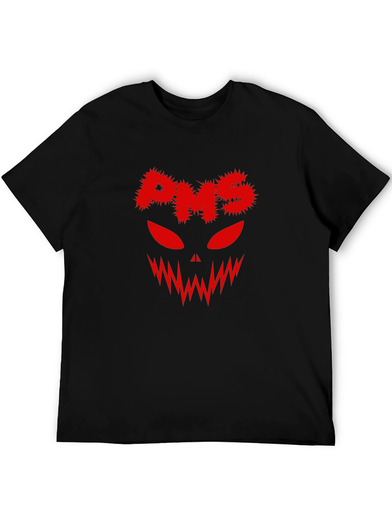 PMS Horror Face Black T-Shirt