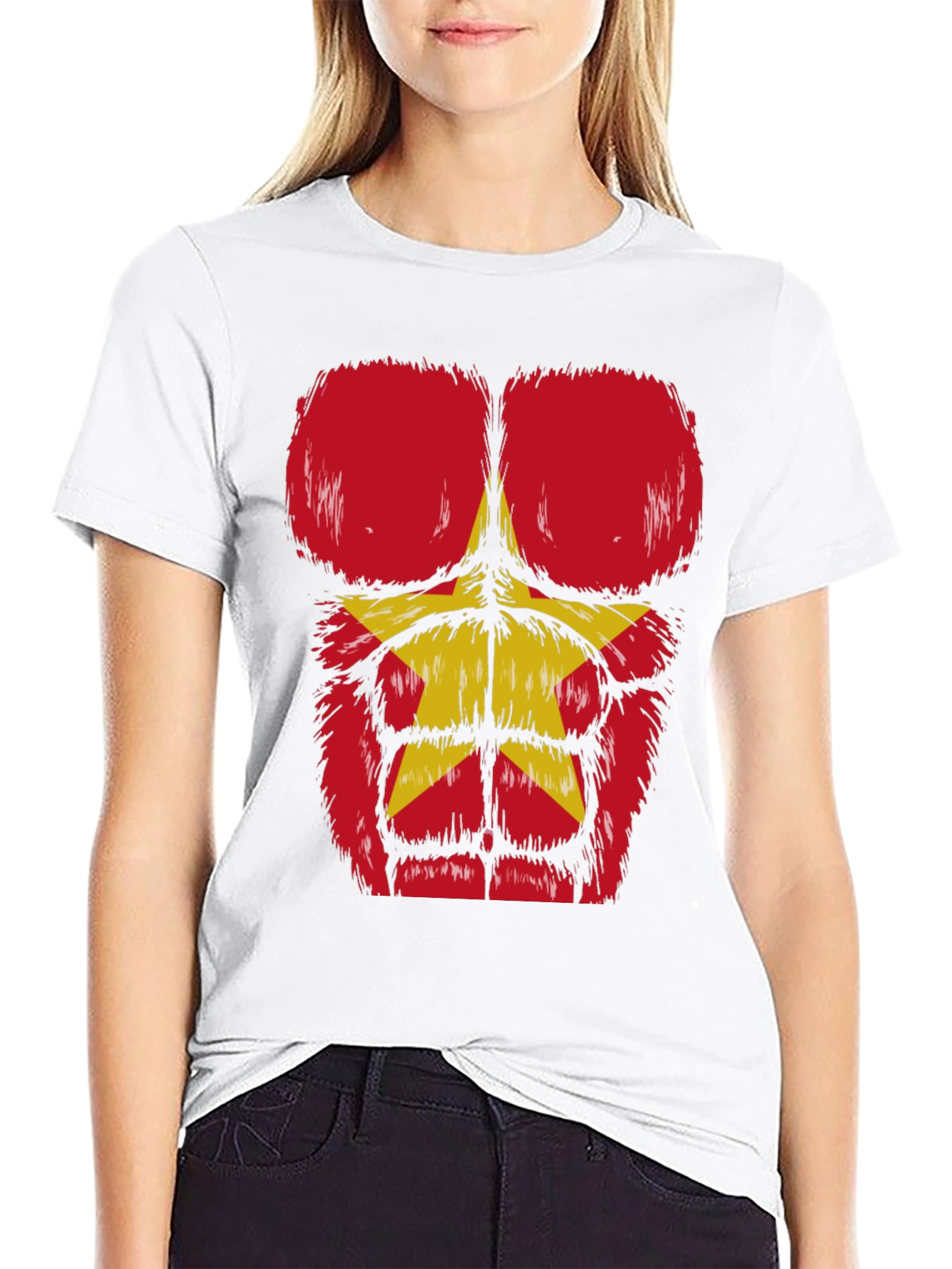 Funny Bodybuilder T-Shirt with Furry Muscle Design