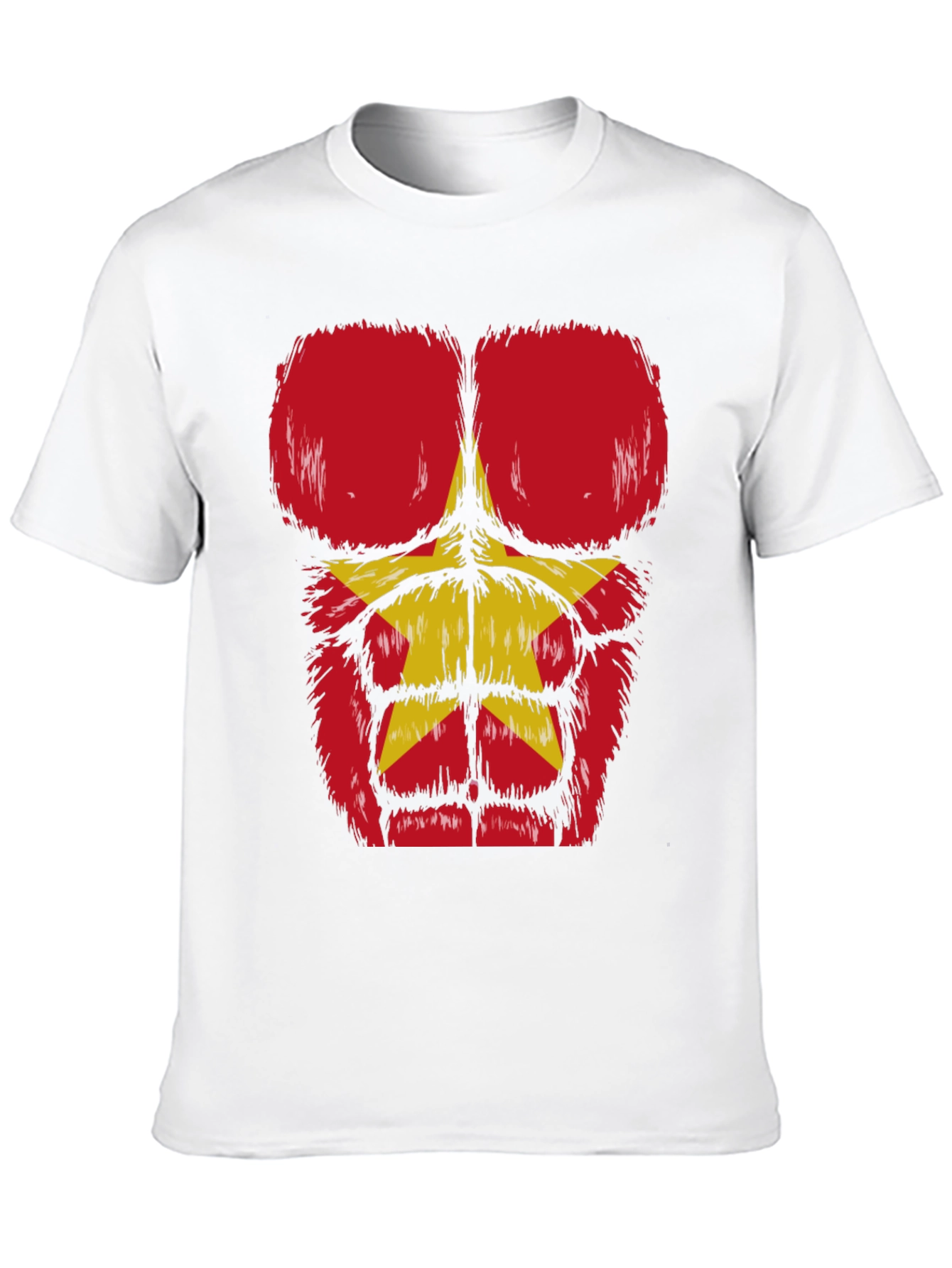 Funny Bodybuilder T-Shirt with Furry Muscle Design