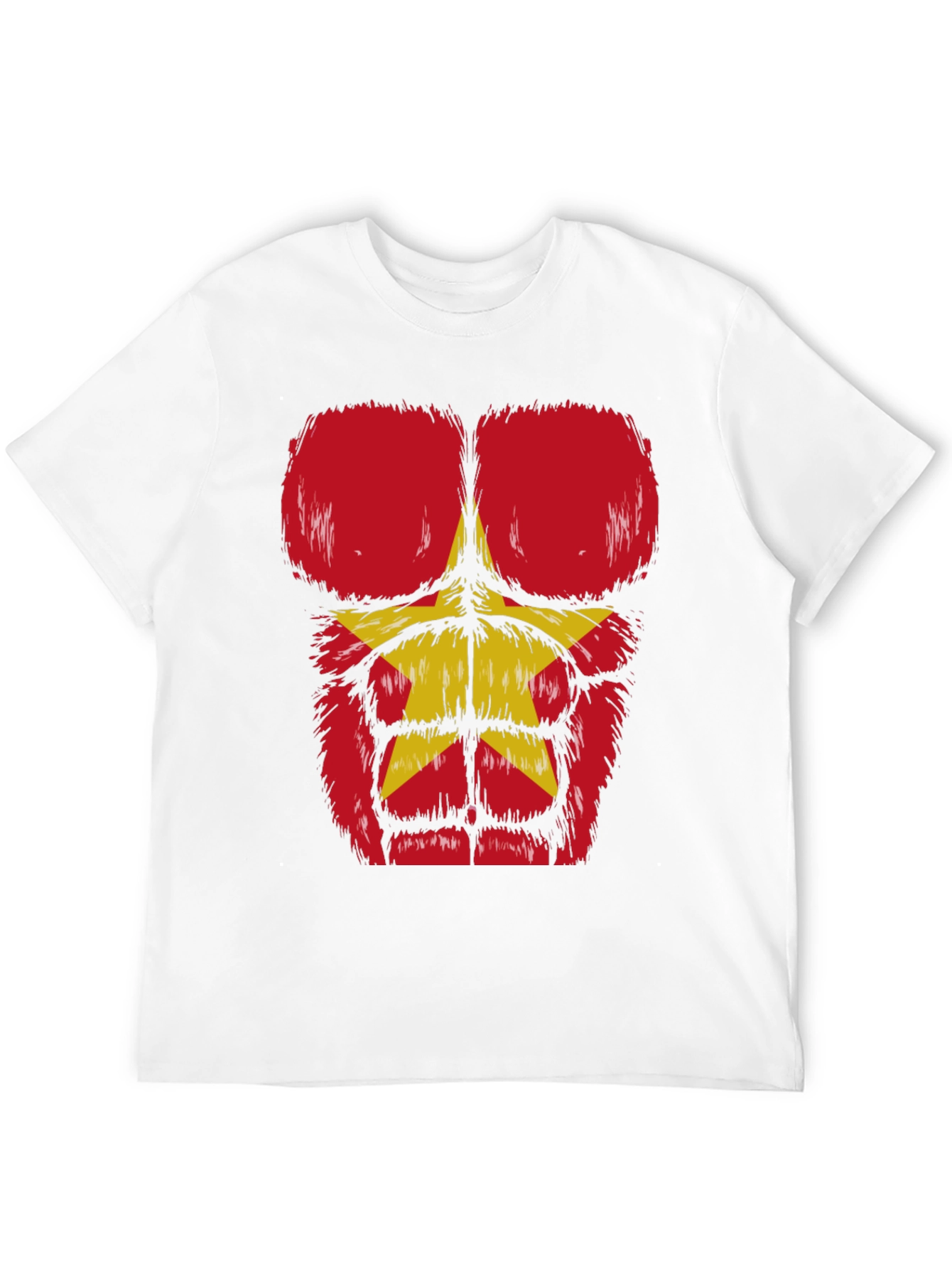 Funny Bodybuilder T-Shirt with Furry Muscle Design