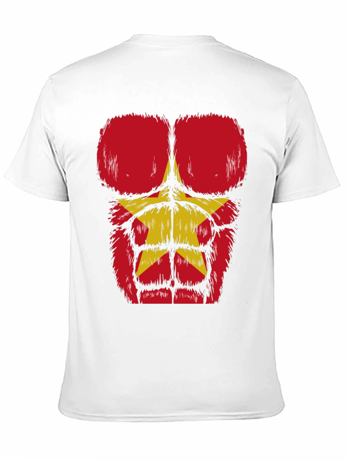 Funny Bodybuilder T-Shirt with Furry Muscle Design