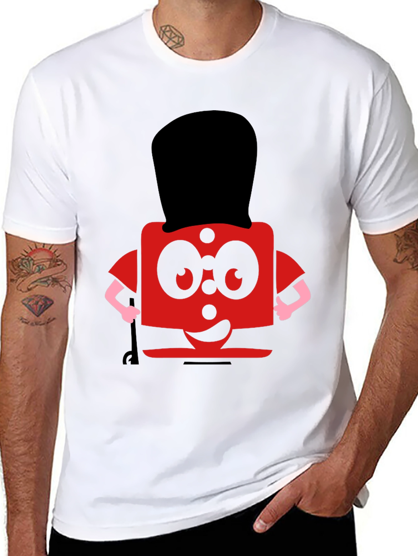 Red Grenadier T-Shirt: Cartoon Character