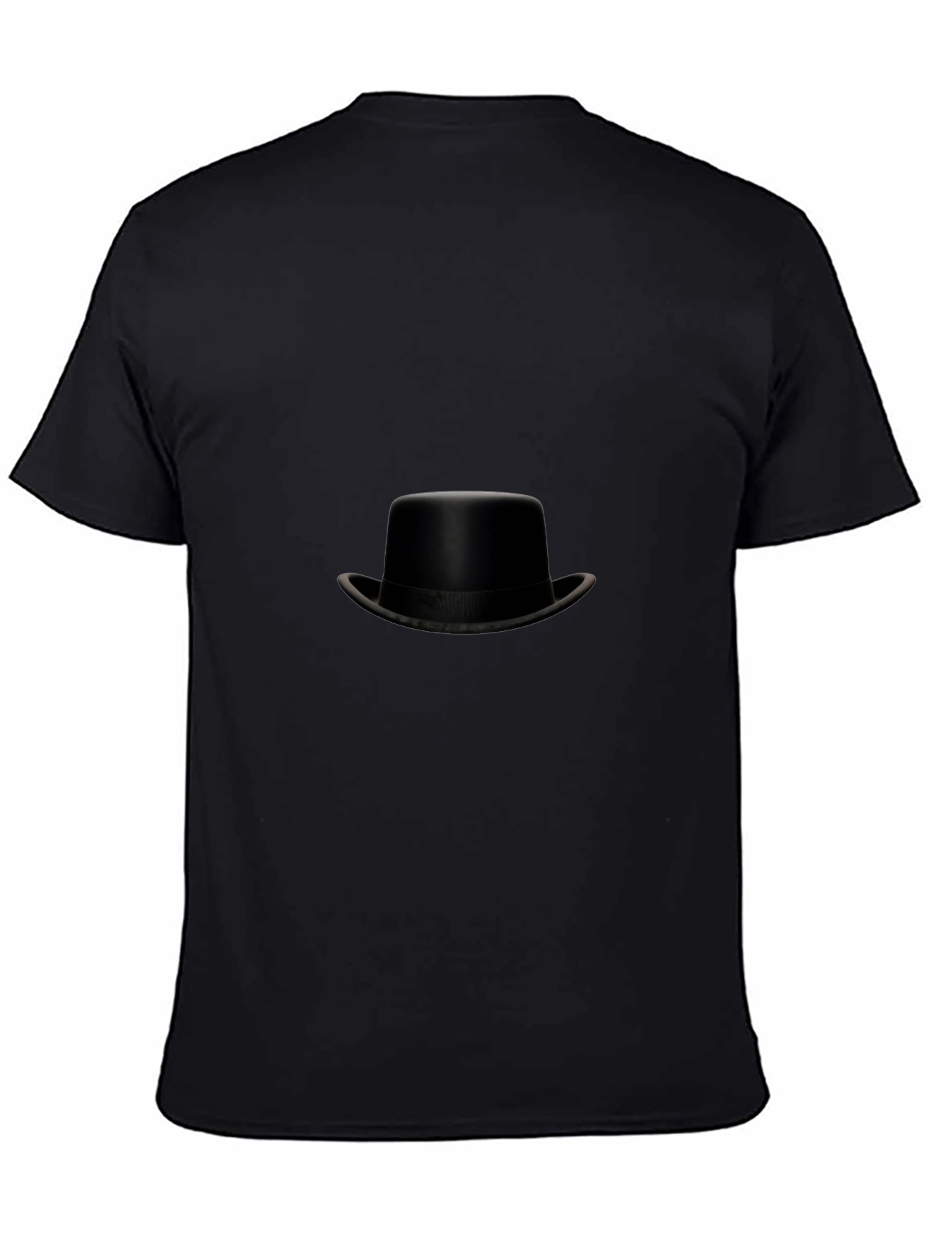 Classic Black Top Hat Graphic Tee