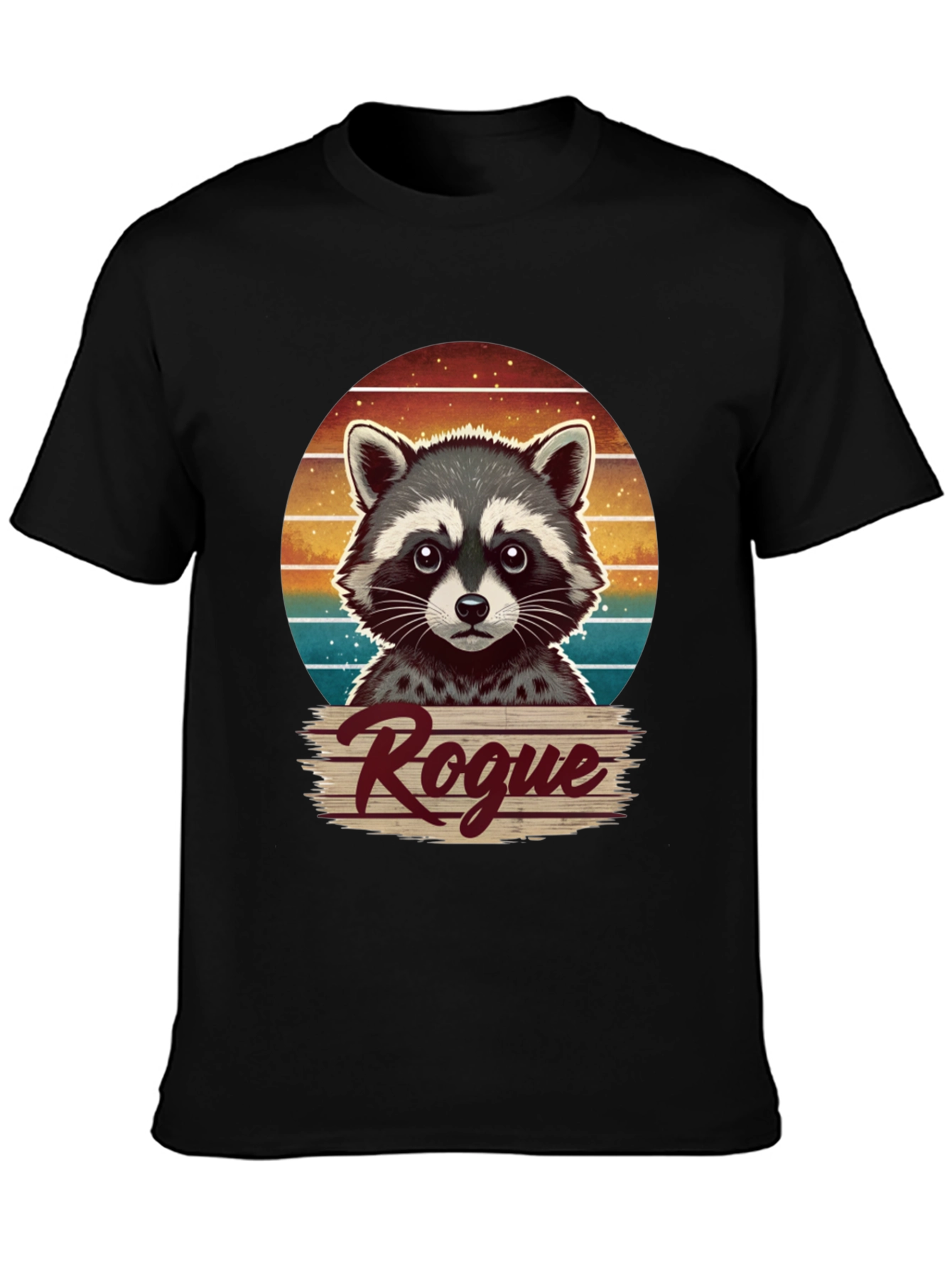 Rogue Raccoon Graphic T-Shirt - Novelty Animal Tee