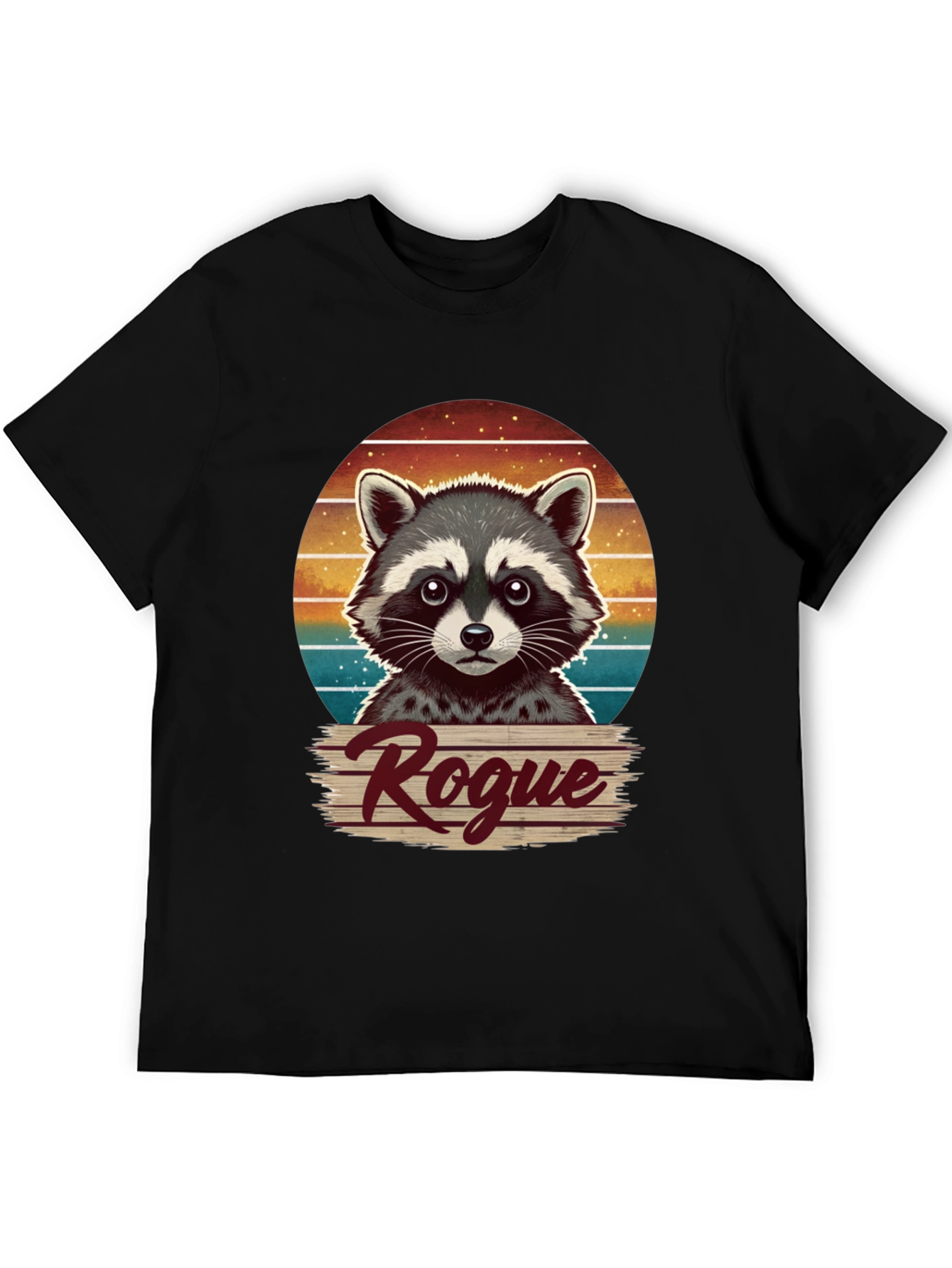 Rogue Raccoon Graphic T-Shirt - Novelty Animal Tee