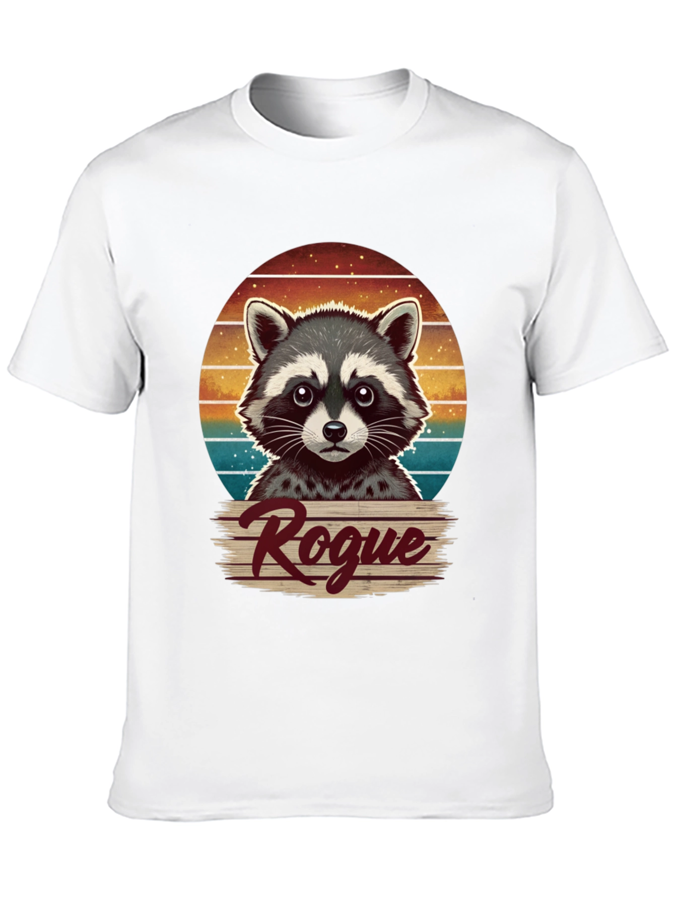 Rogue Raccoon Graphic T-Shirt - Novelty Animal Tee