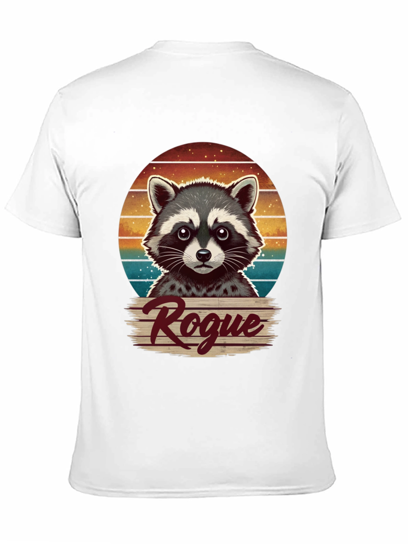 Rogue Raccoon Graphic T-Shirt - Novelty Animal Tee