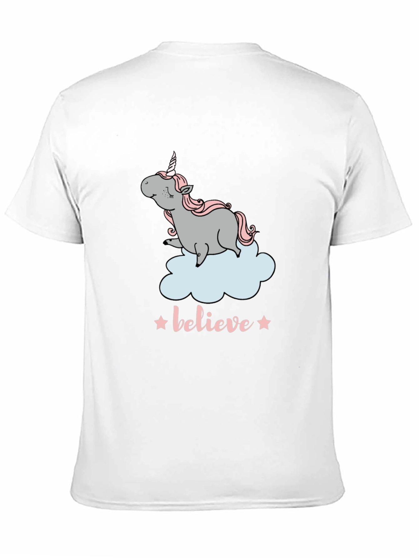 Unicorn Believe Graphic Tee - Black