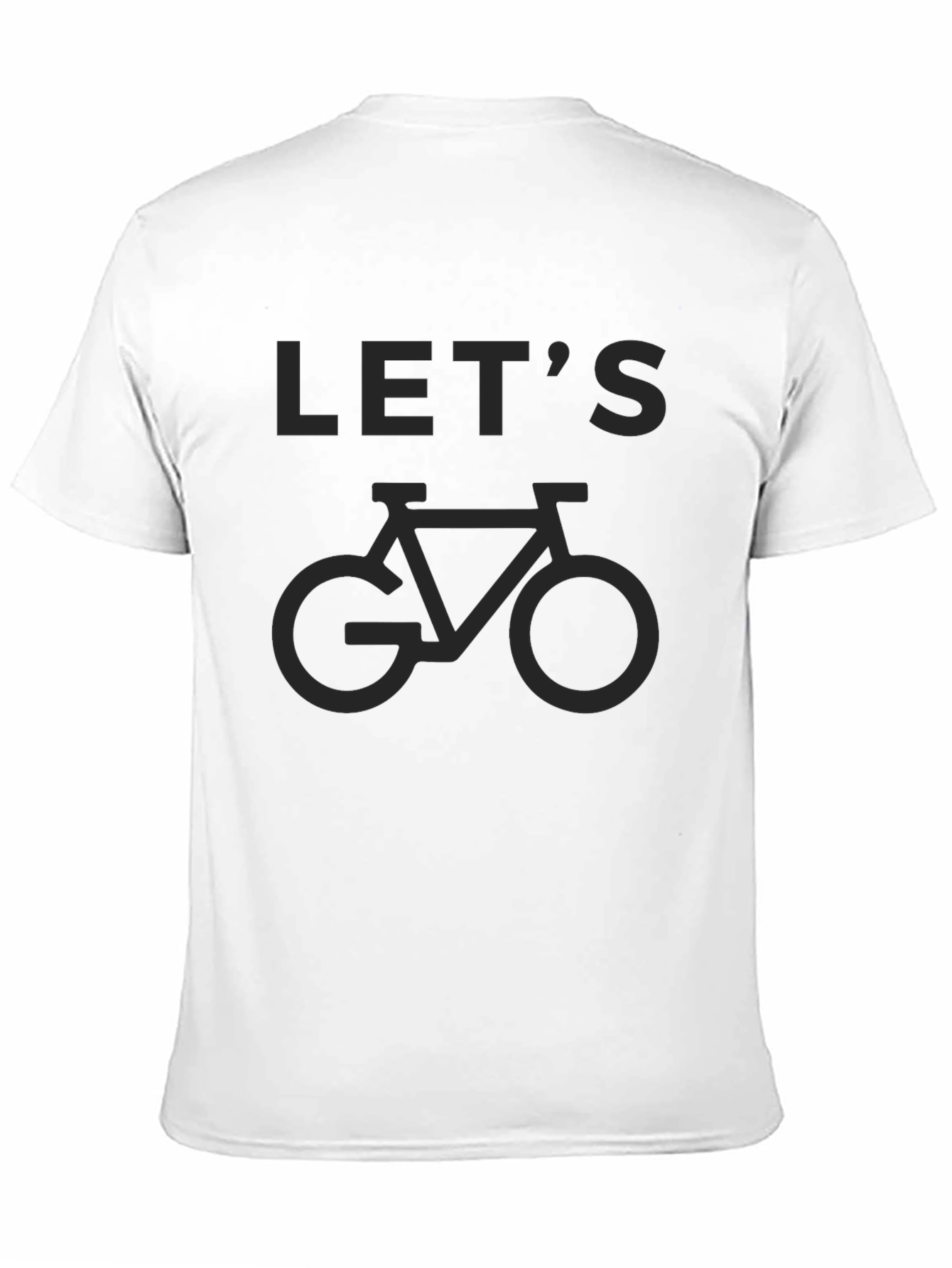 Lets Go Biking Black Graphic Tee