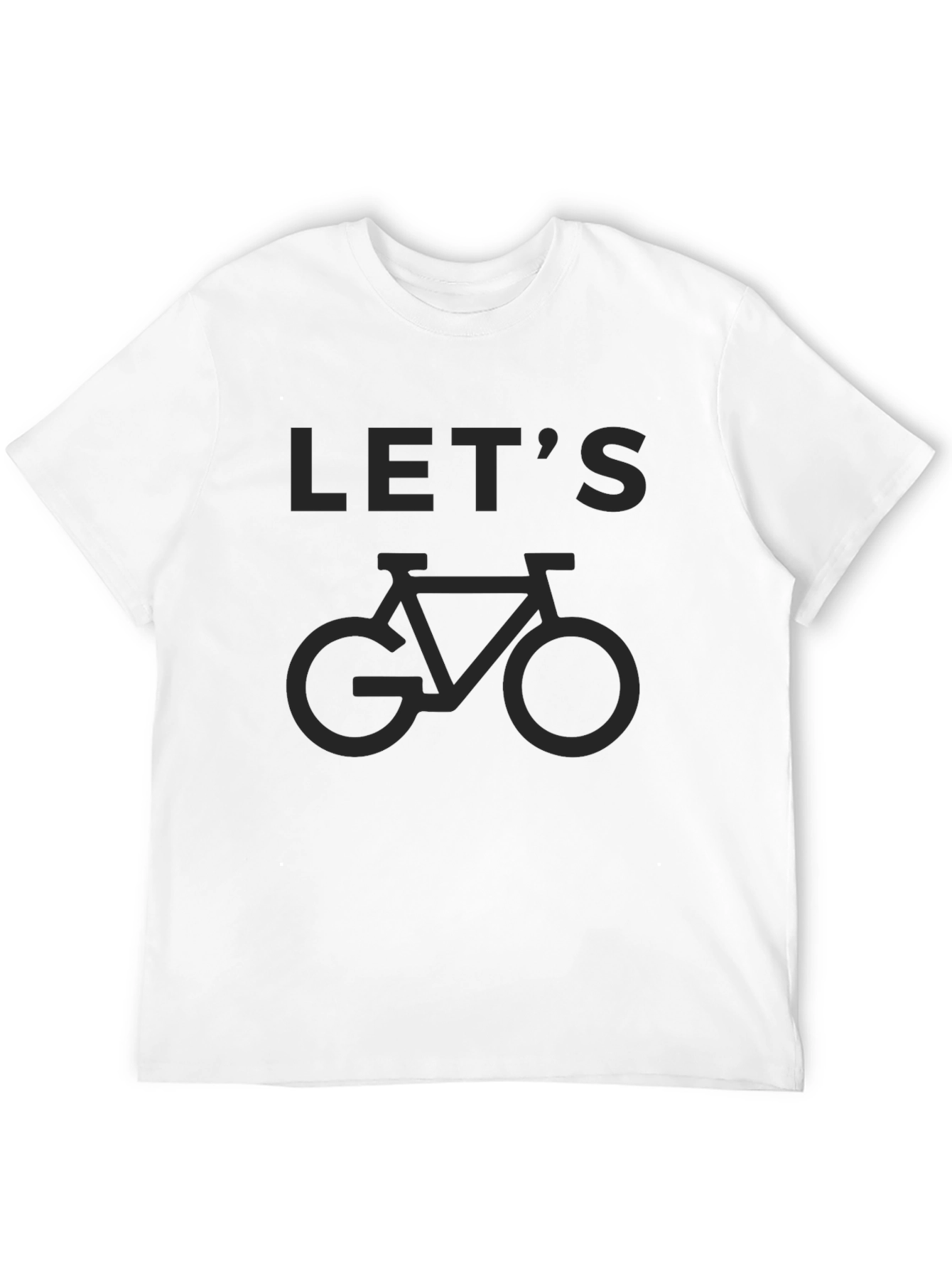 Lets Go Biking Black Graphic Tee
