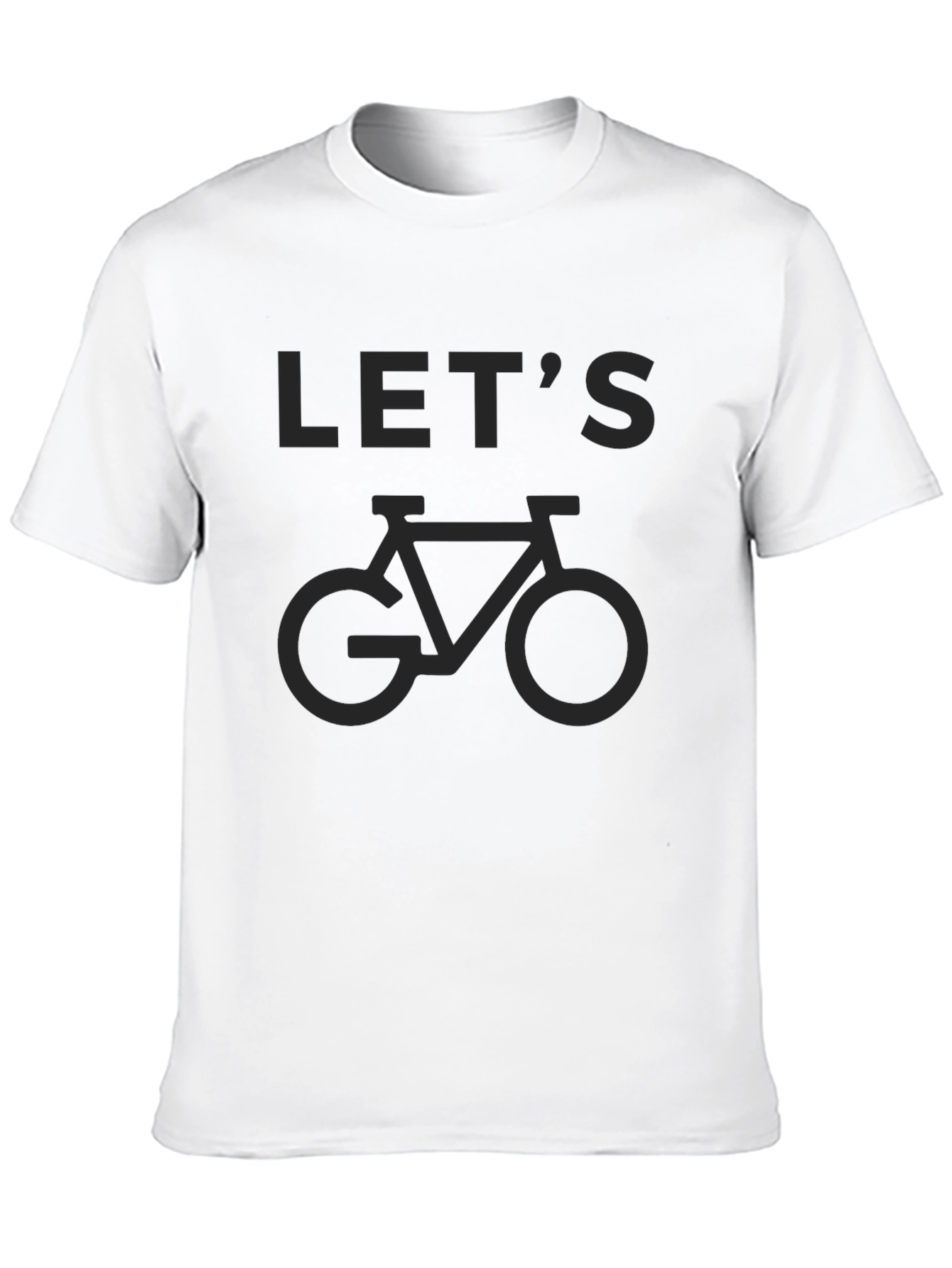 Lets Go Biking Black Graphic Tee