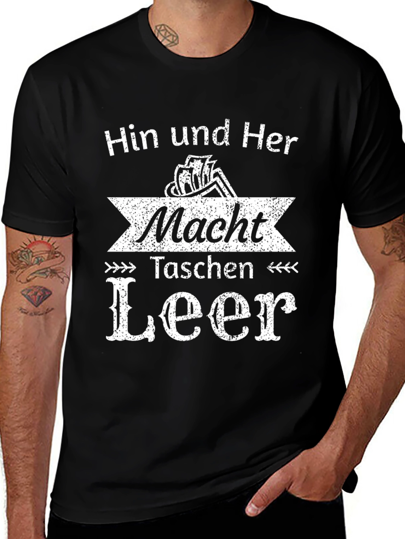 Funny German Taschen Leer Graphic T-Shirt