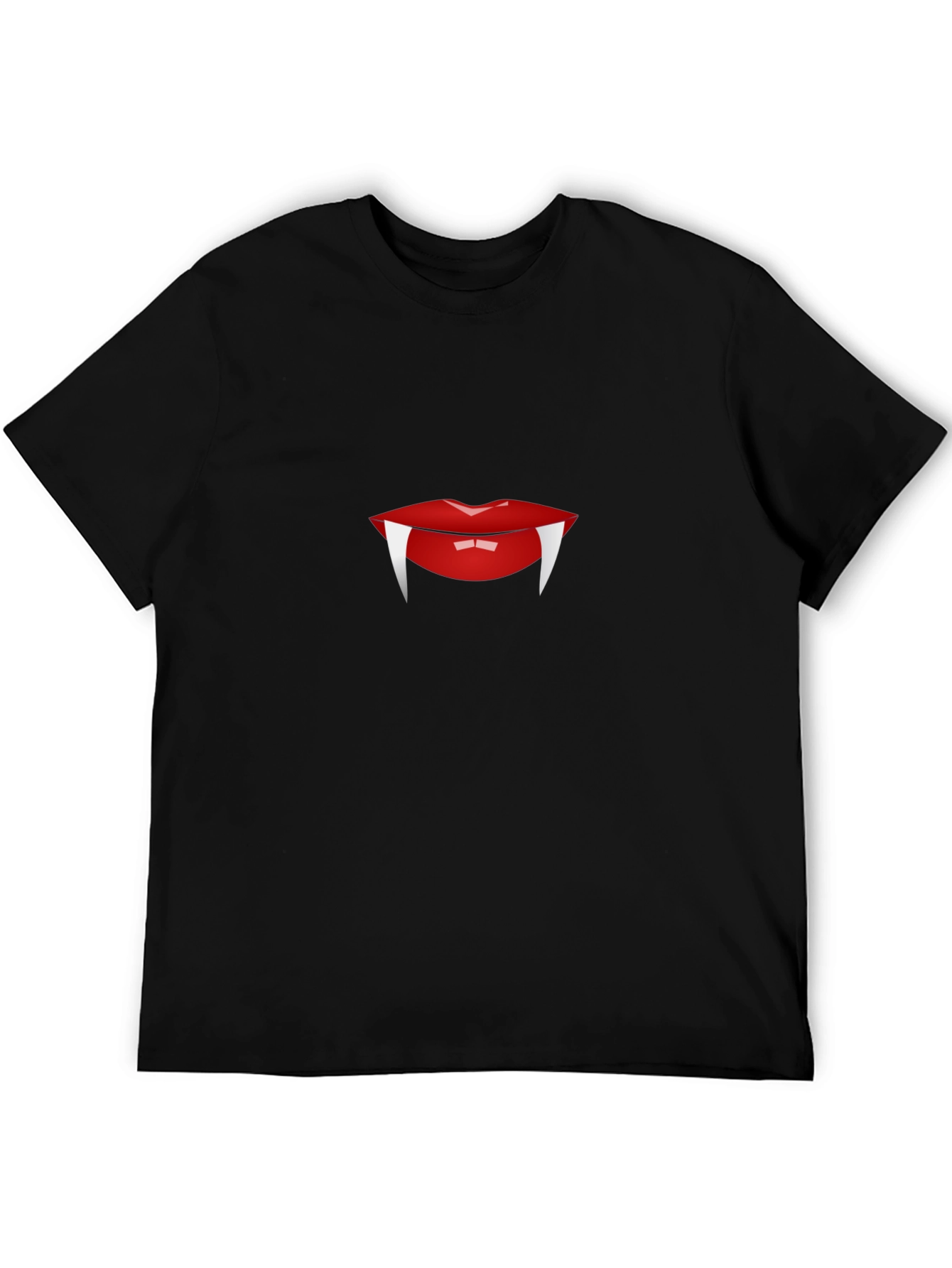 Vampire Lips Graphic Tee - Spooky Chic Style