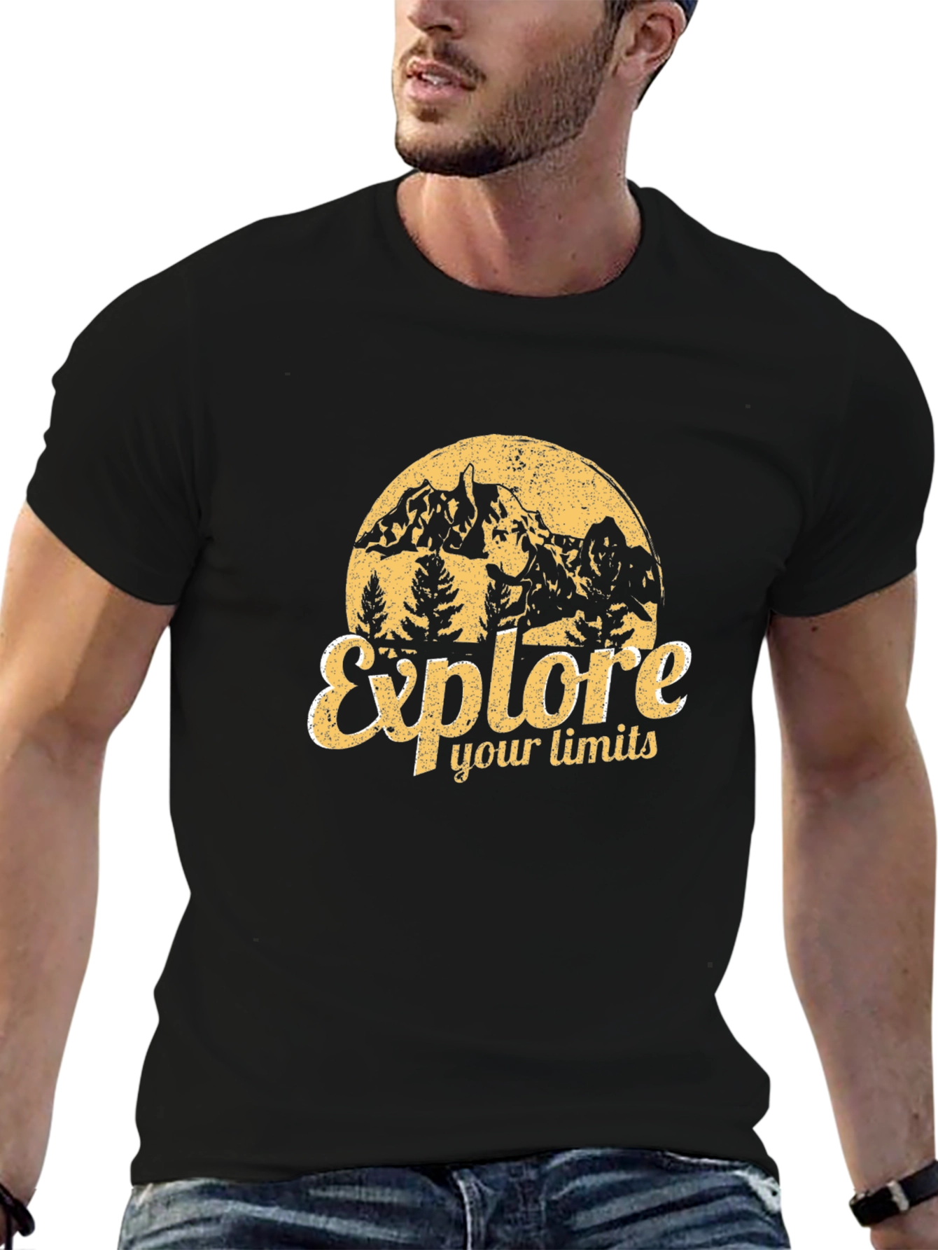 Explore Your Limits Graphic Tee - Black