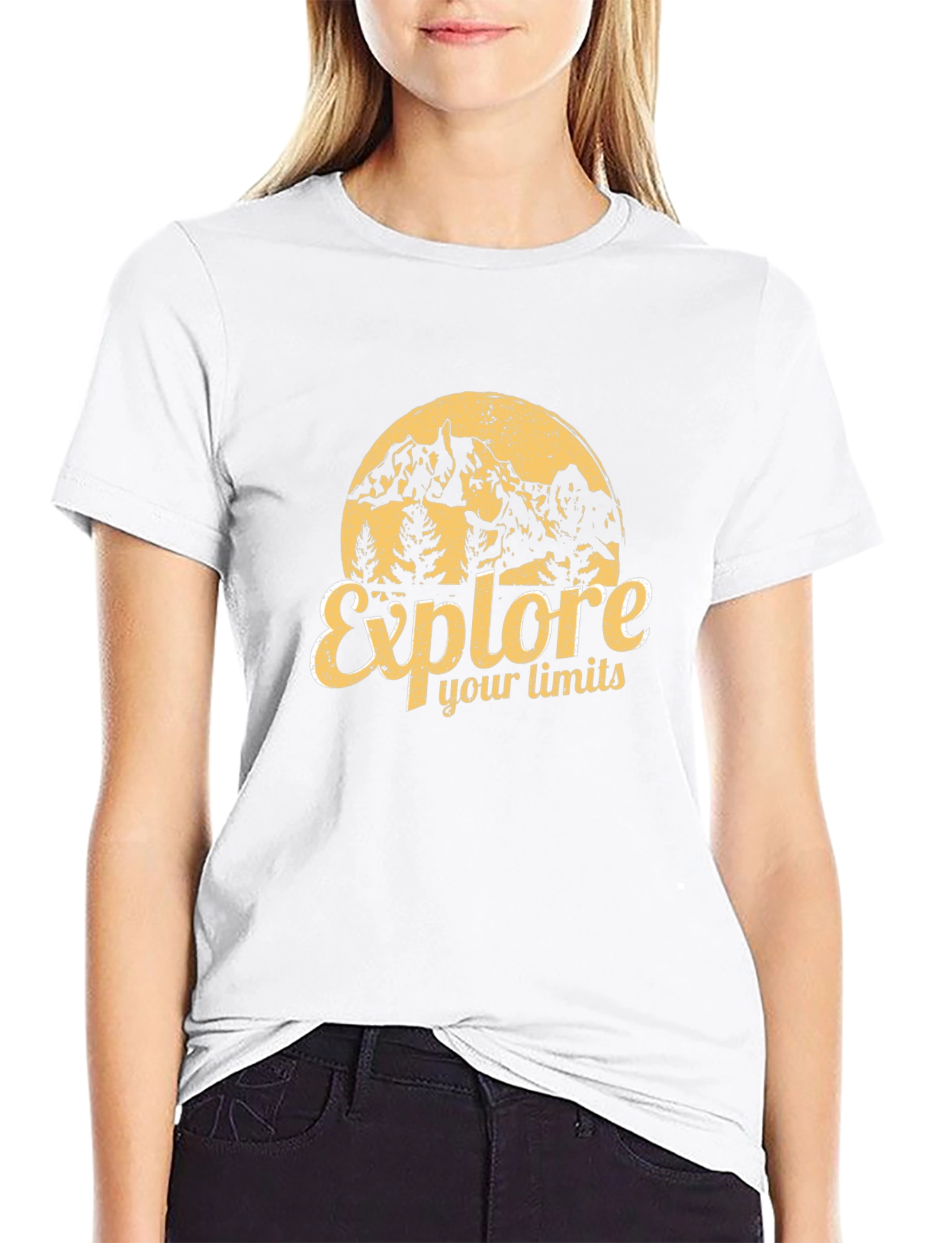 Explore Your Limits Graphic Tee - Black