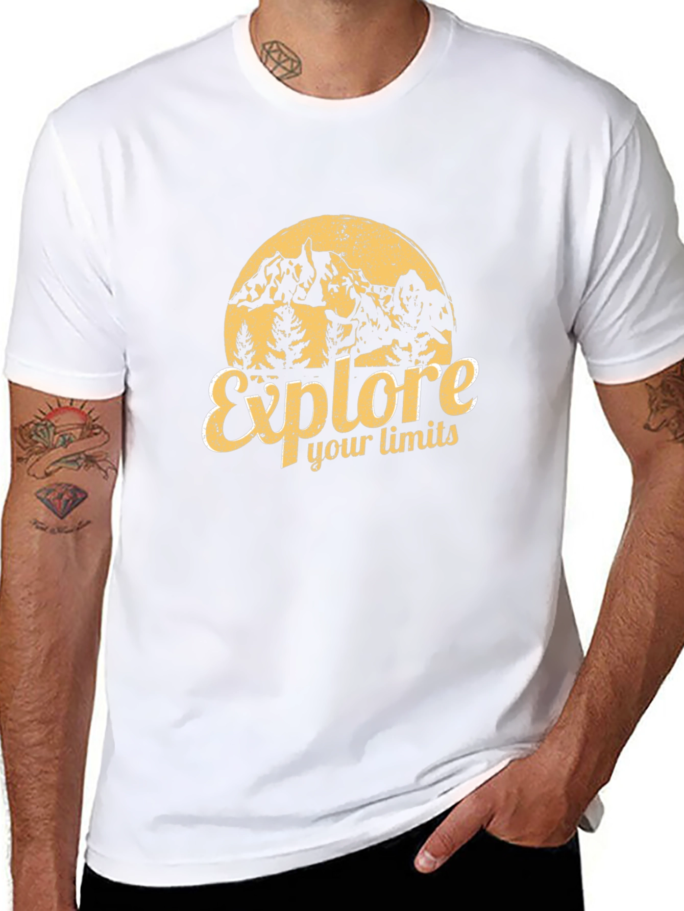 Explore Your Limits Graphic Tee - Black