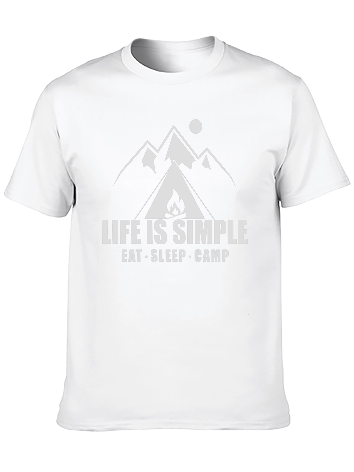 Life is Simple Camping Graphic Tee - Black