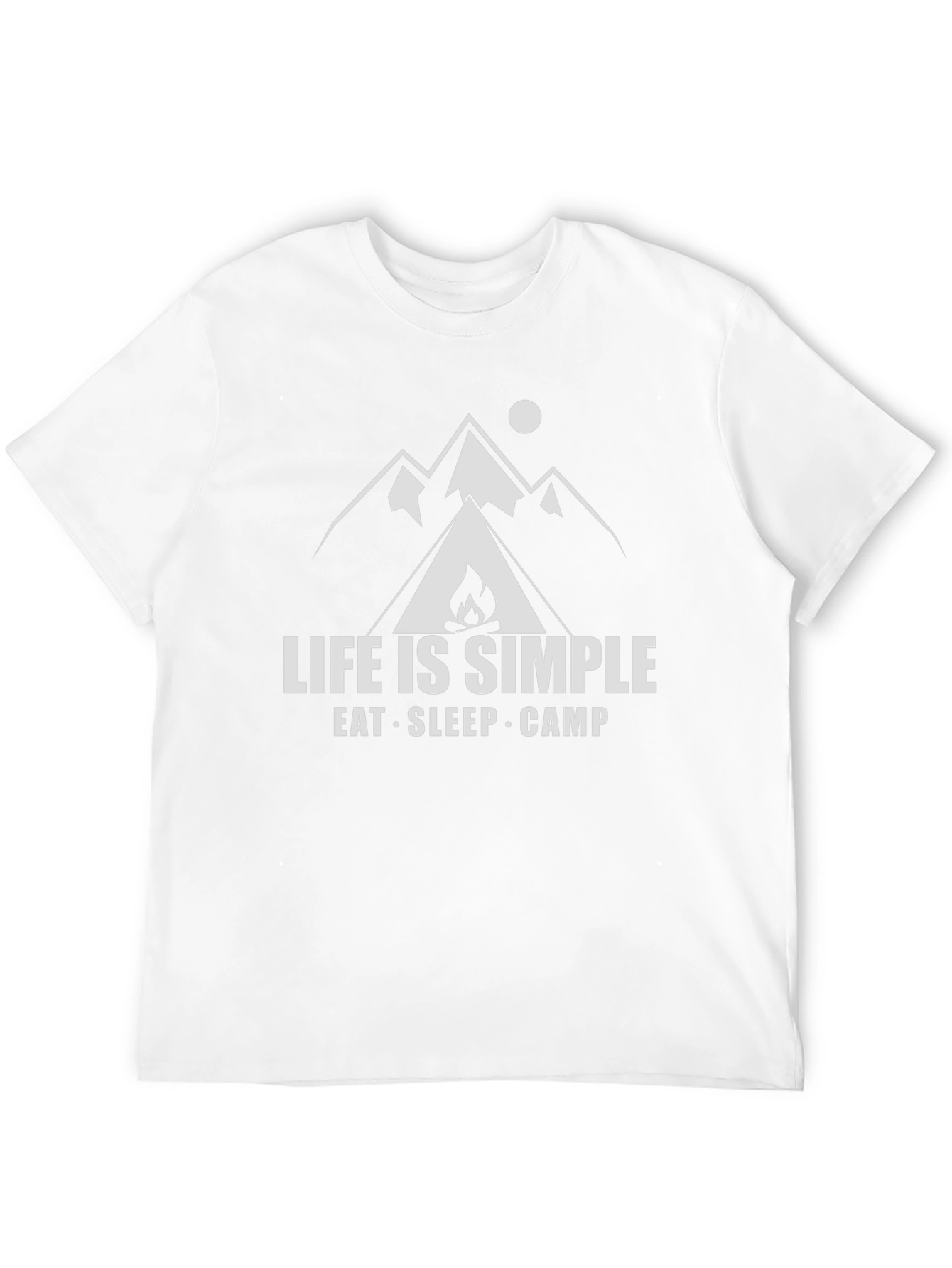 Life is Simple Camping Graphic Tee - Black
