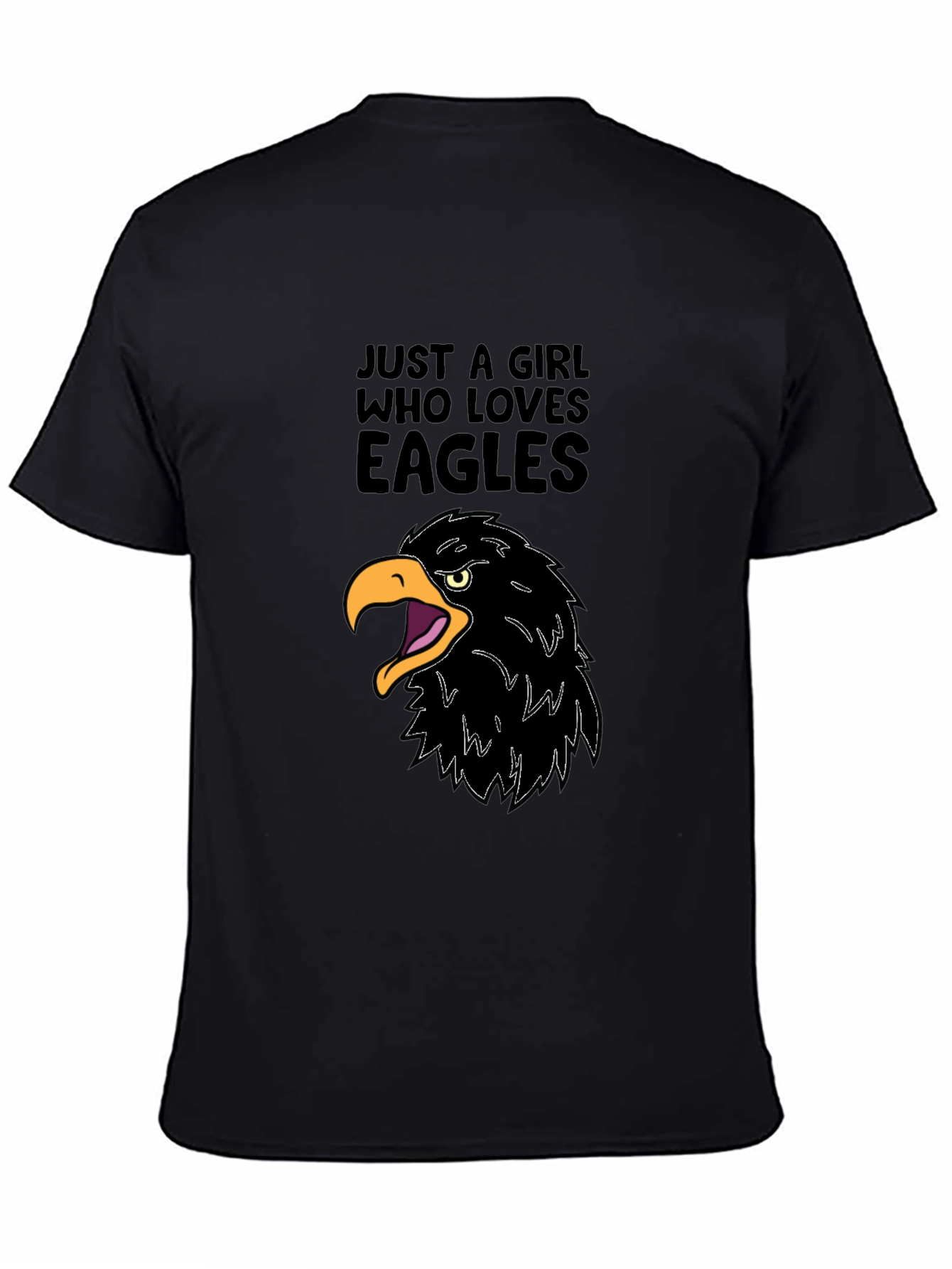 Girl Who Loves Eagles Graphic Tee
