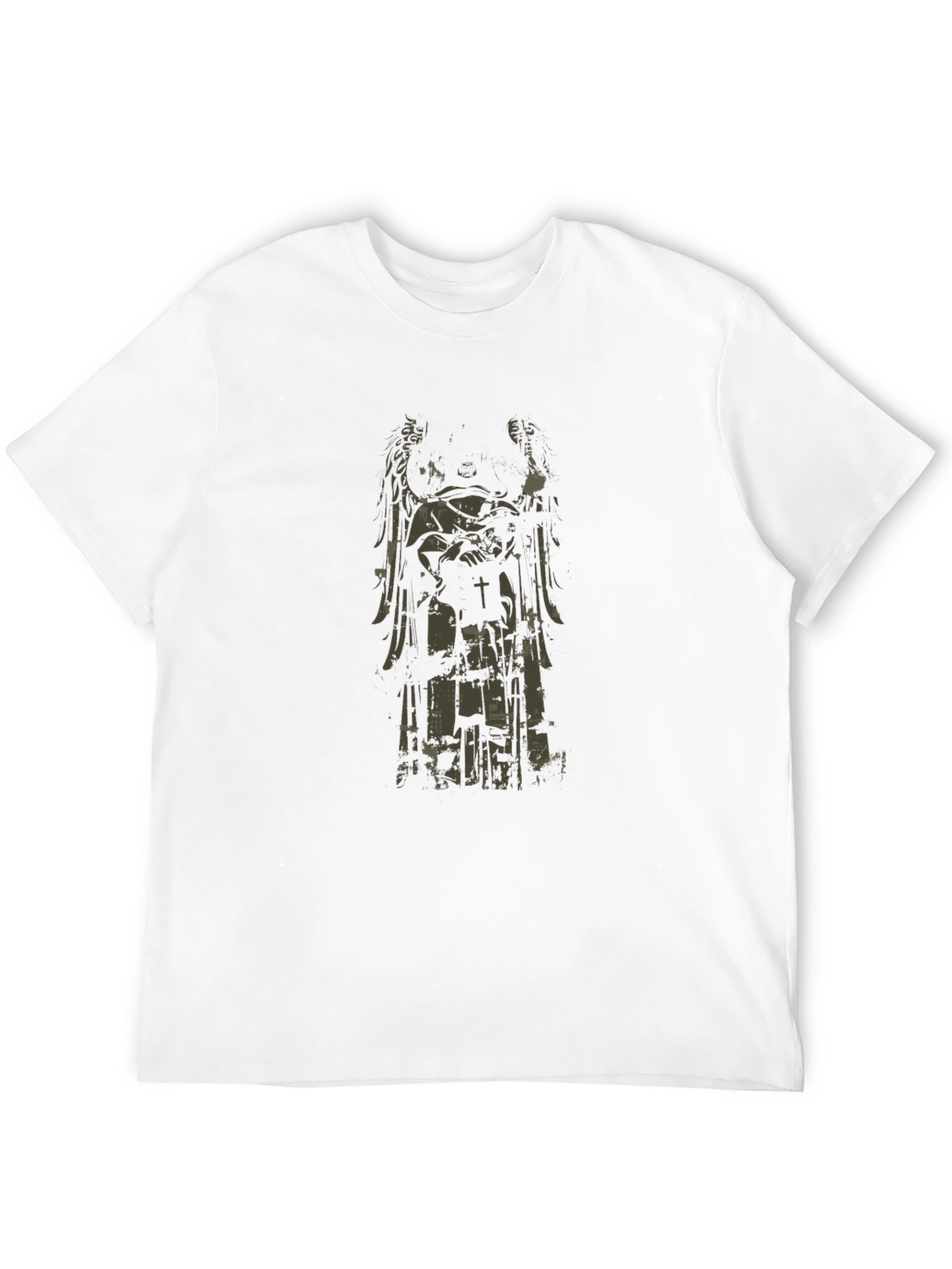 Angel Statue Graphic Black T-Shirt