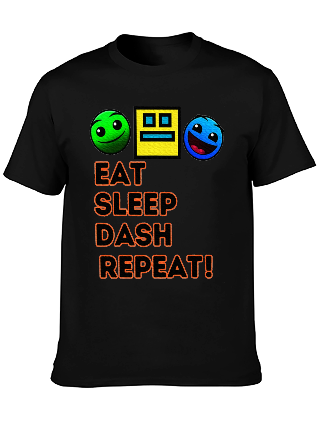 Eat Sleep Dash Repeat Geometry T-Shirt