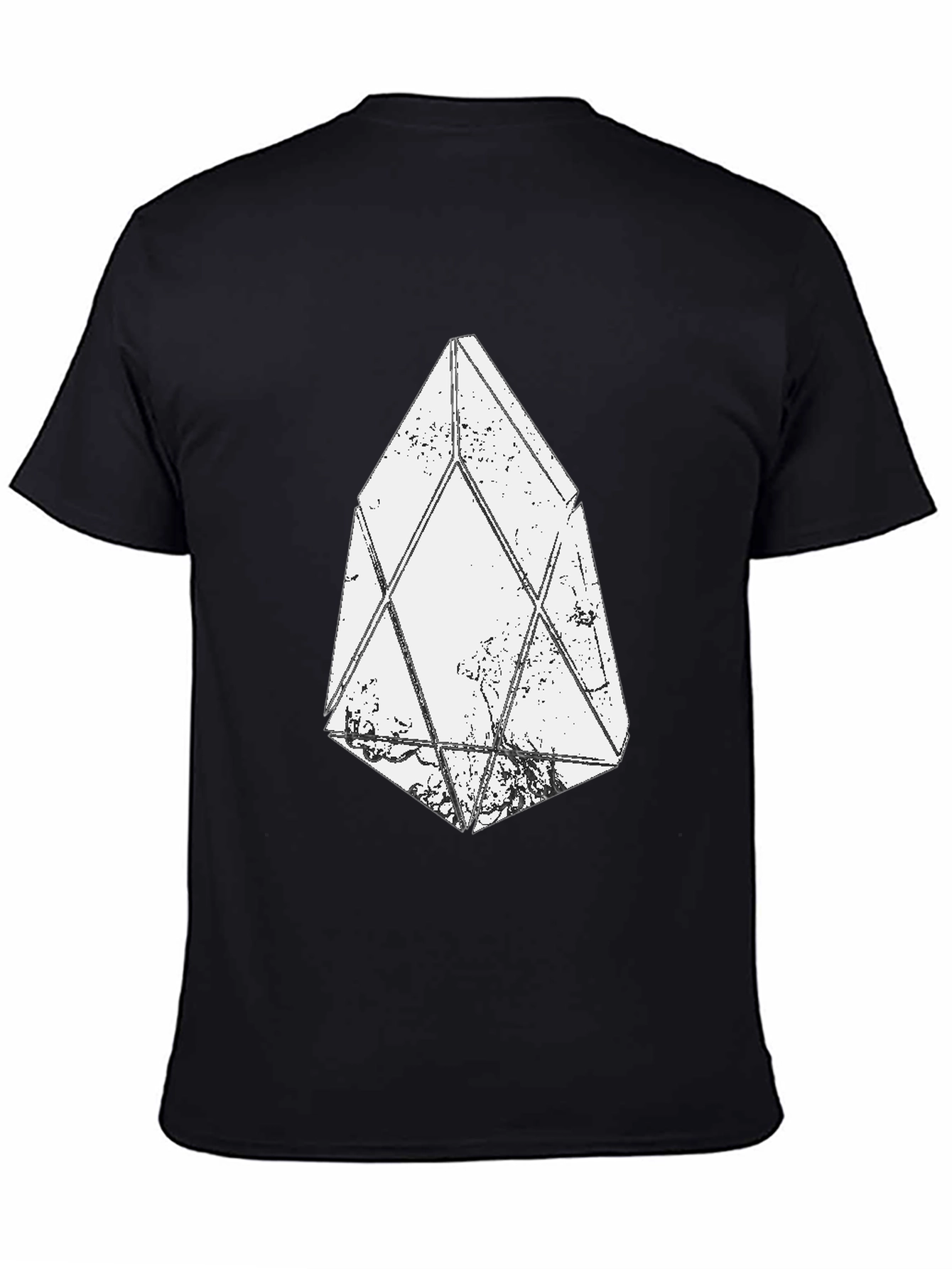 Geometric Crystal Graphic Black T-Shirt