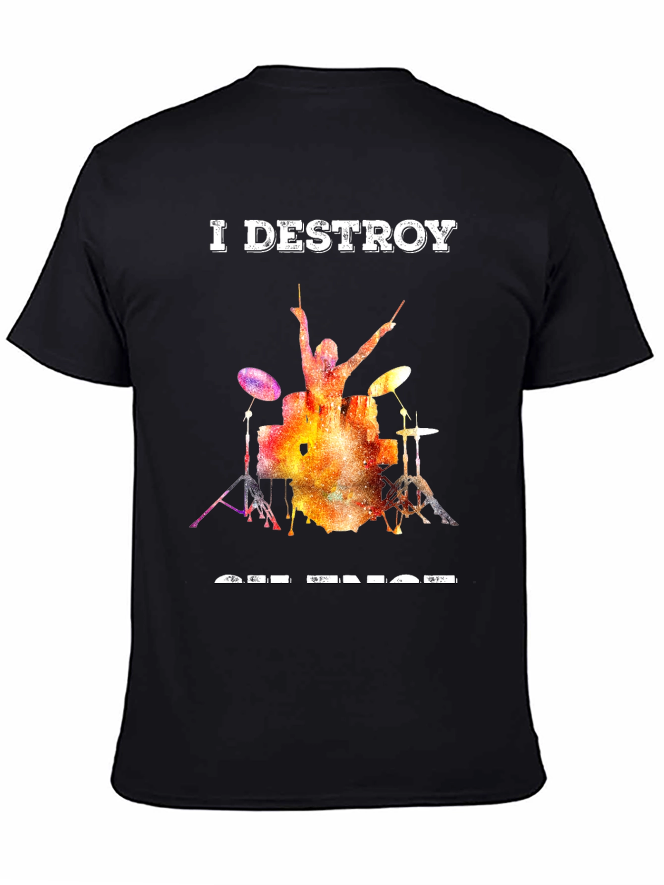 I Destroy Set Rings Drummer T-Shirt
