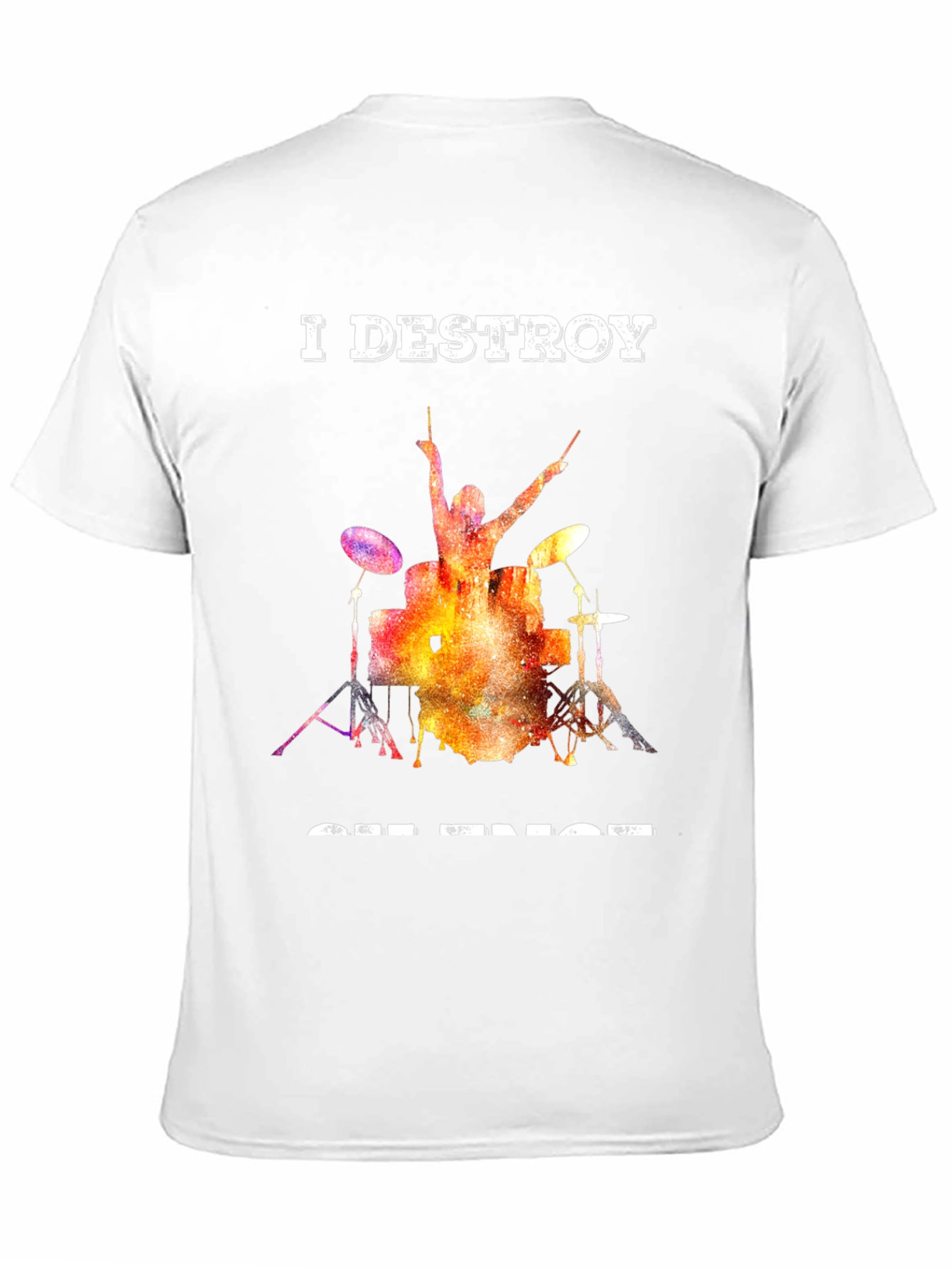 I Destroy Set Rings Drummer T-Shirt