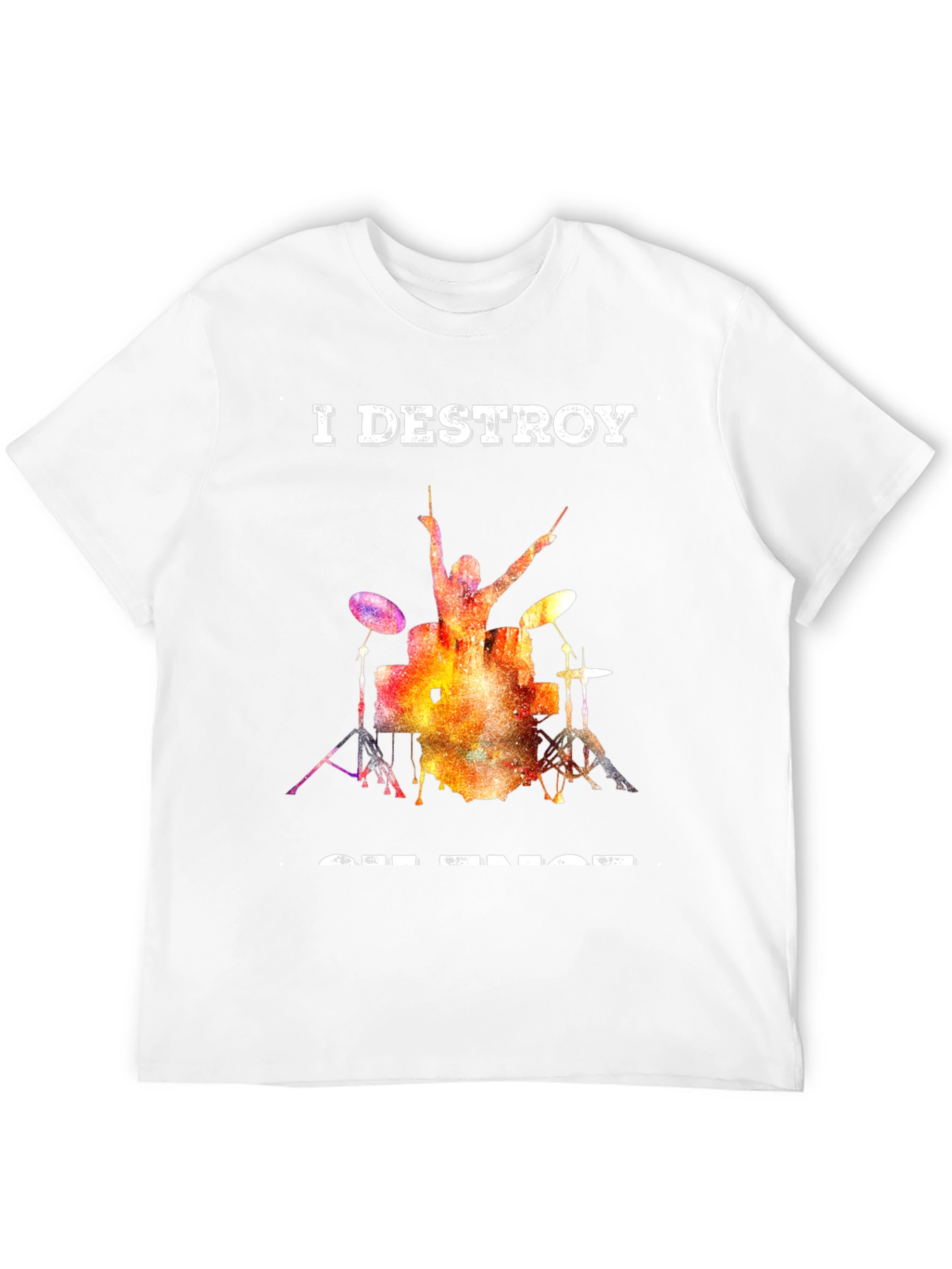 I Destroy Set Rings Drummer T-Shirt