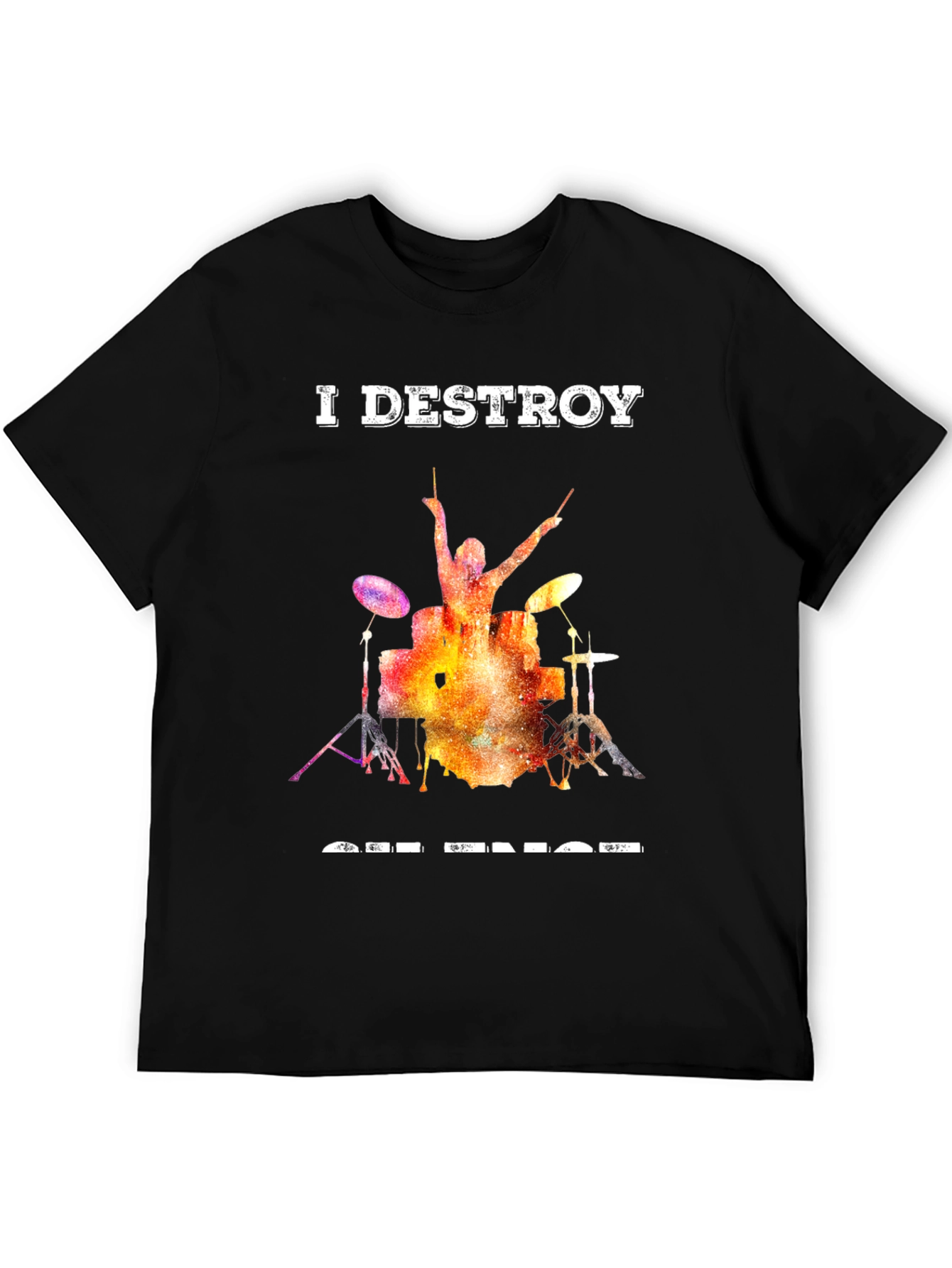 I Destroy Set Rings Drummer T-Shirt