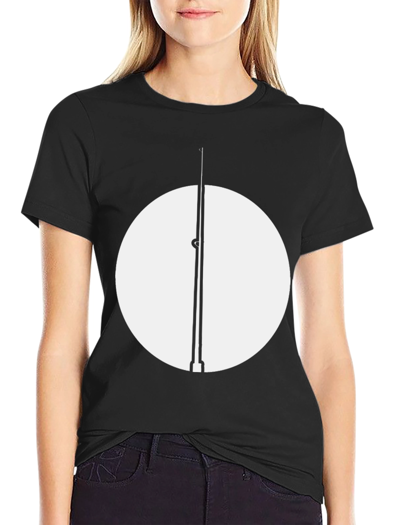 Minimalist Geometric Circle Design T-Shirt - Unisex