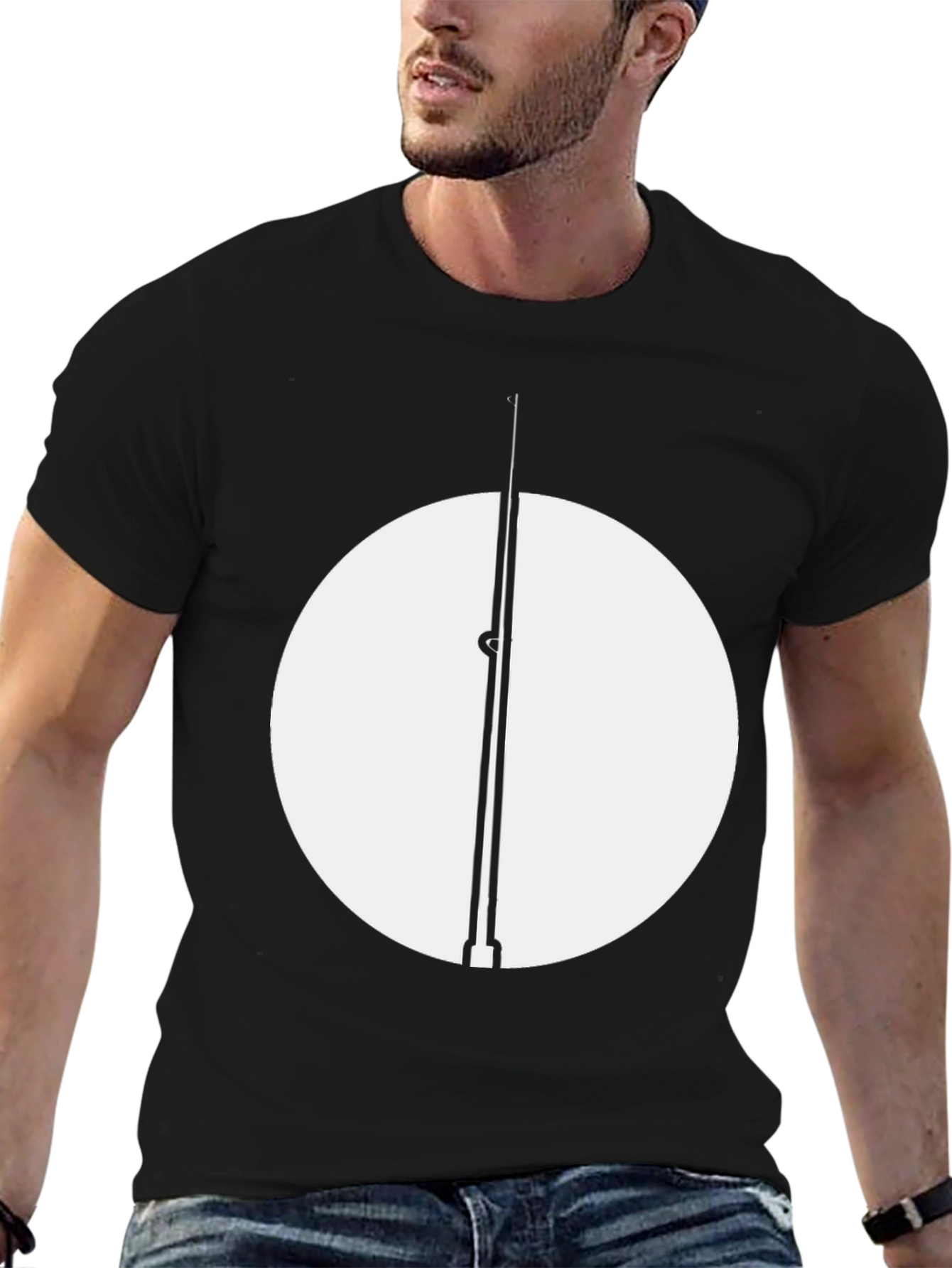 Minimalist Geometric Circle Design T-Shirt - Unisex