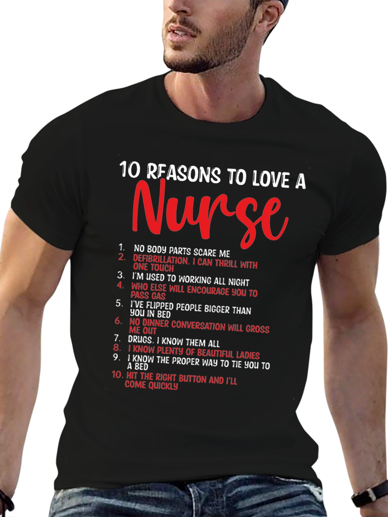Reasons to Love a Nurse Graphic Tee