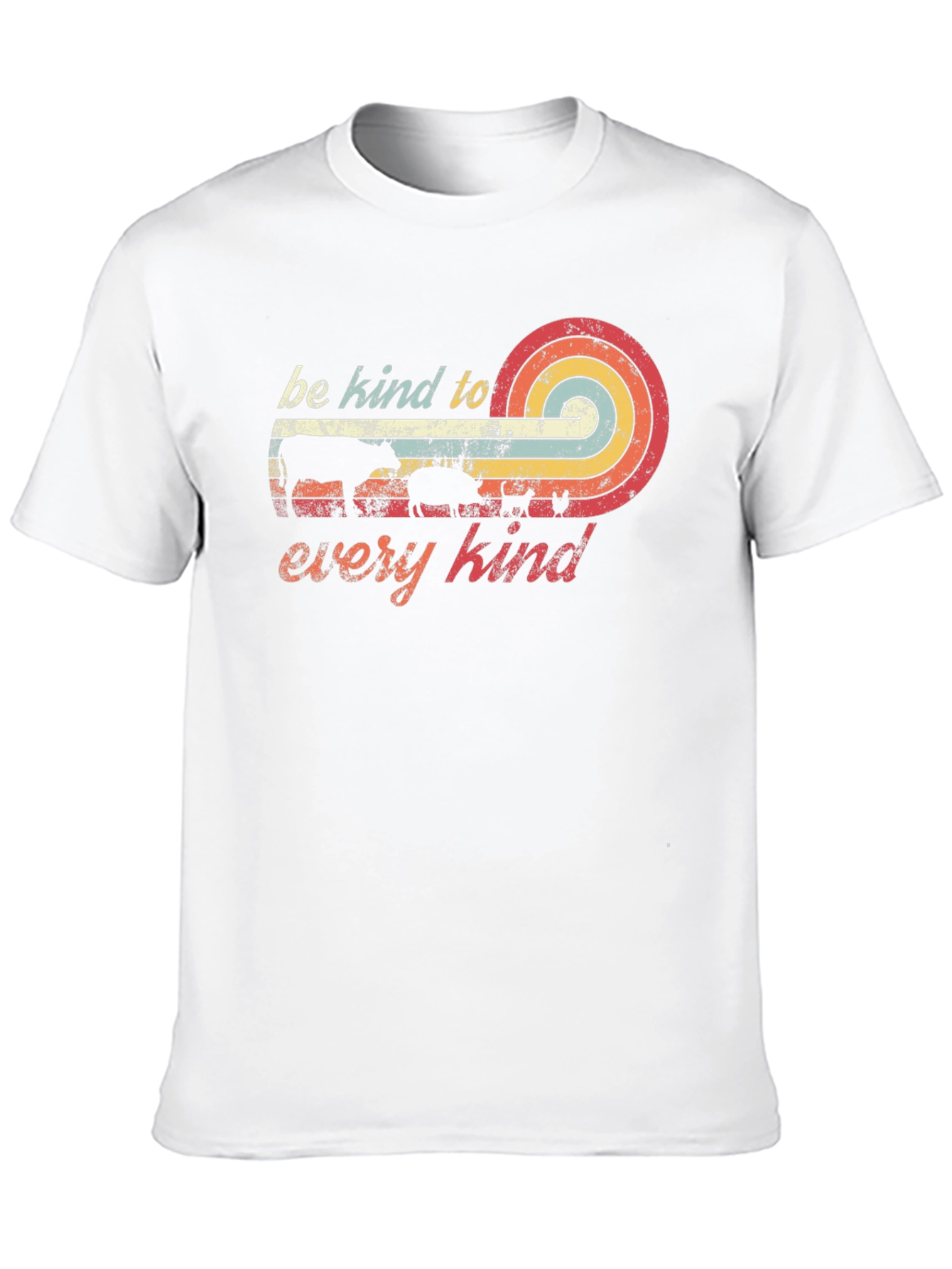 Be Kind to Every Kind Retro Vegan T-Shirt