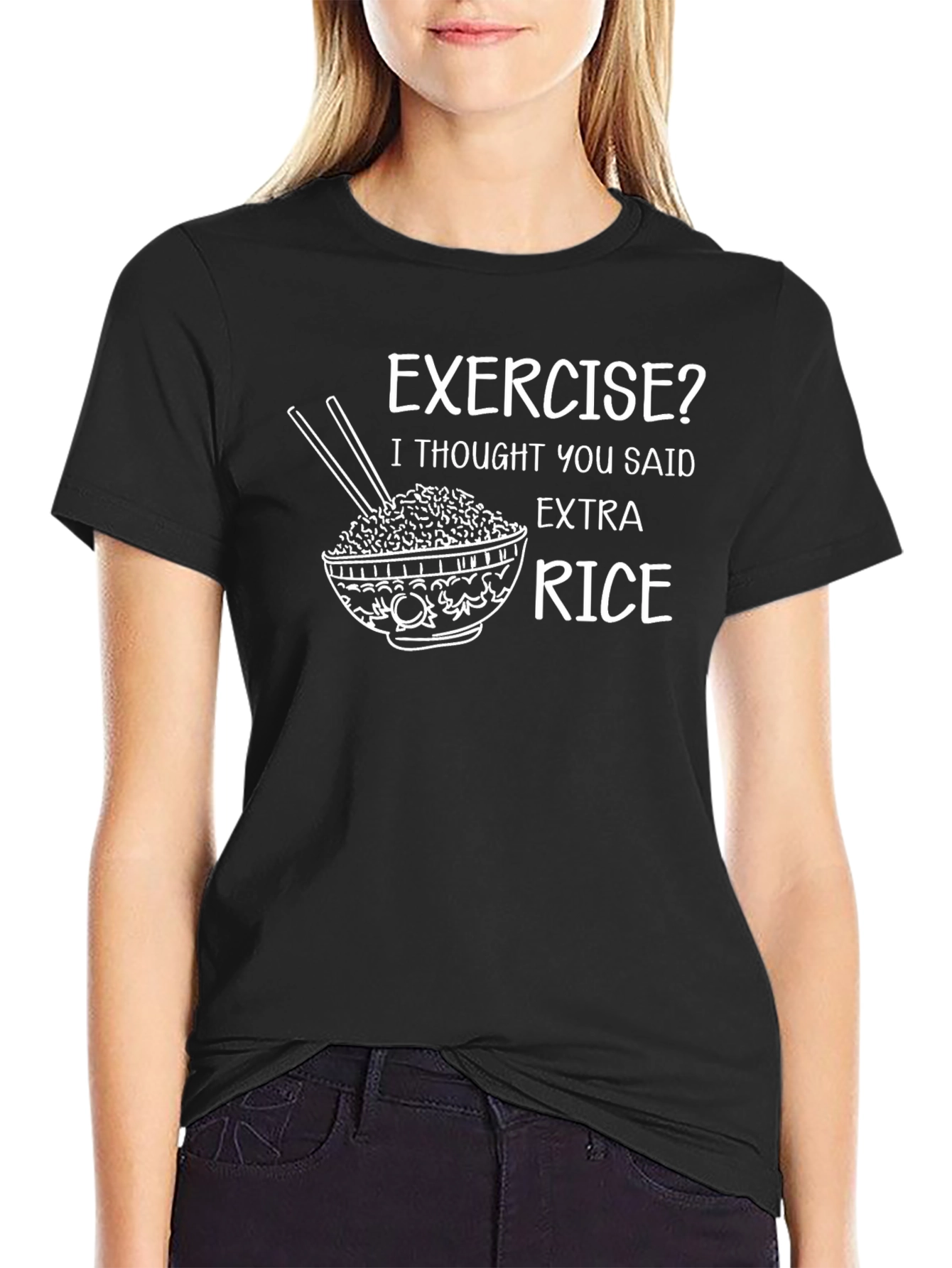 Extra Rice Funny Graphic T-Shirt