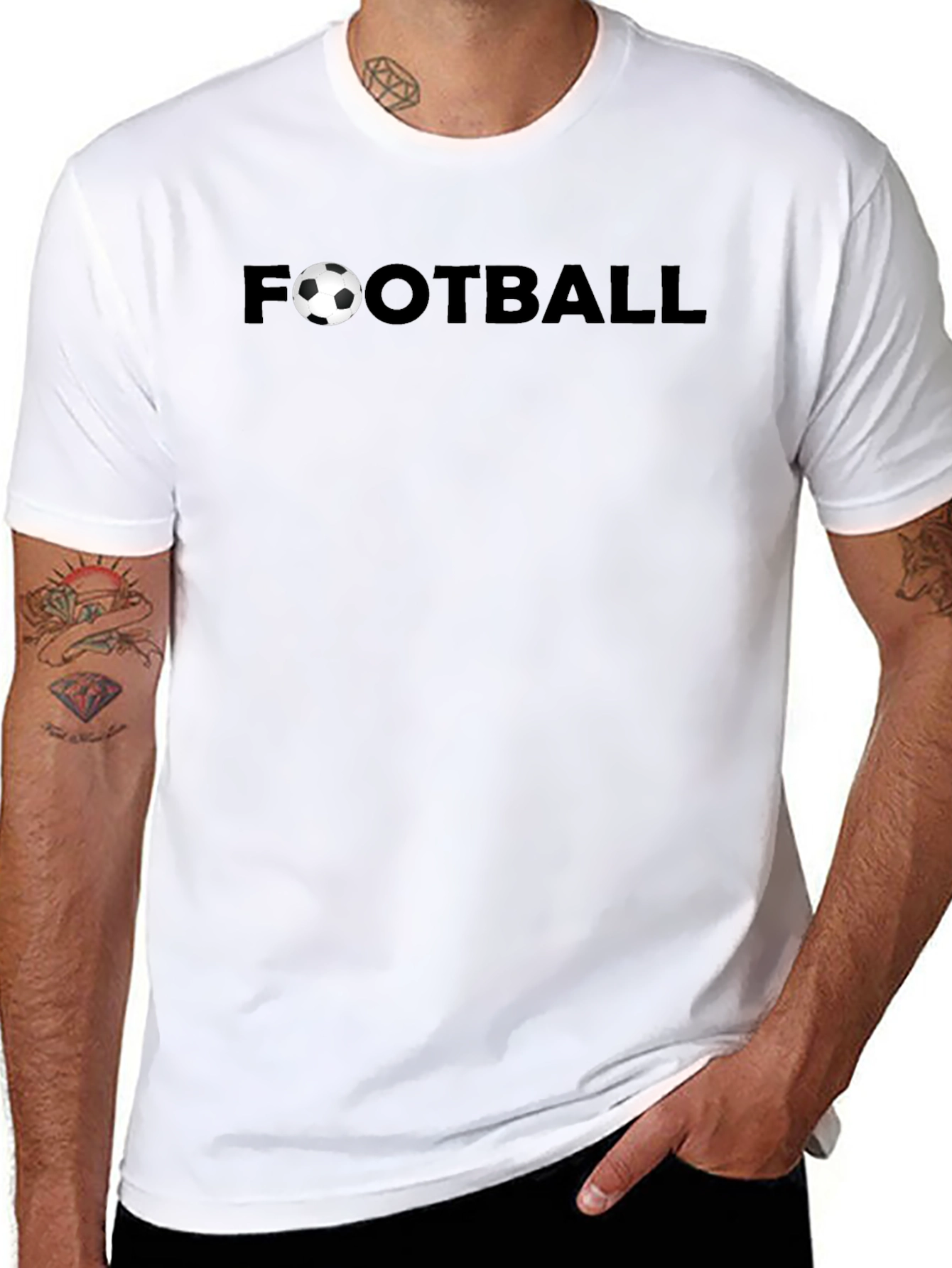 Football Graphic Tee - Black
