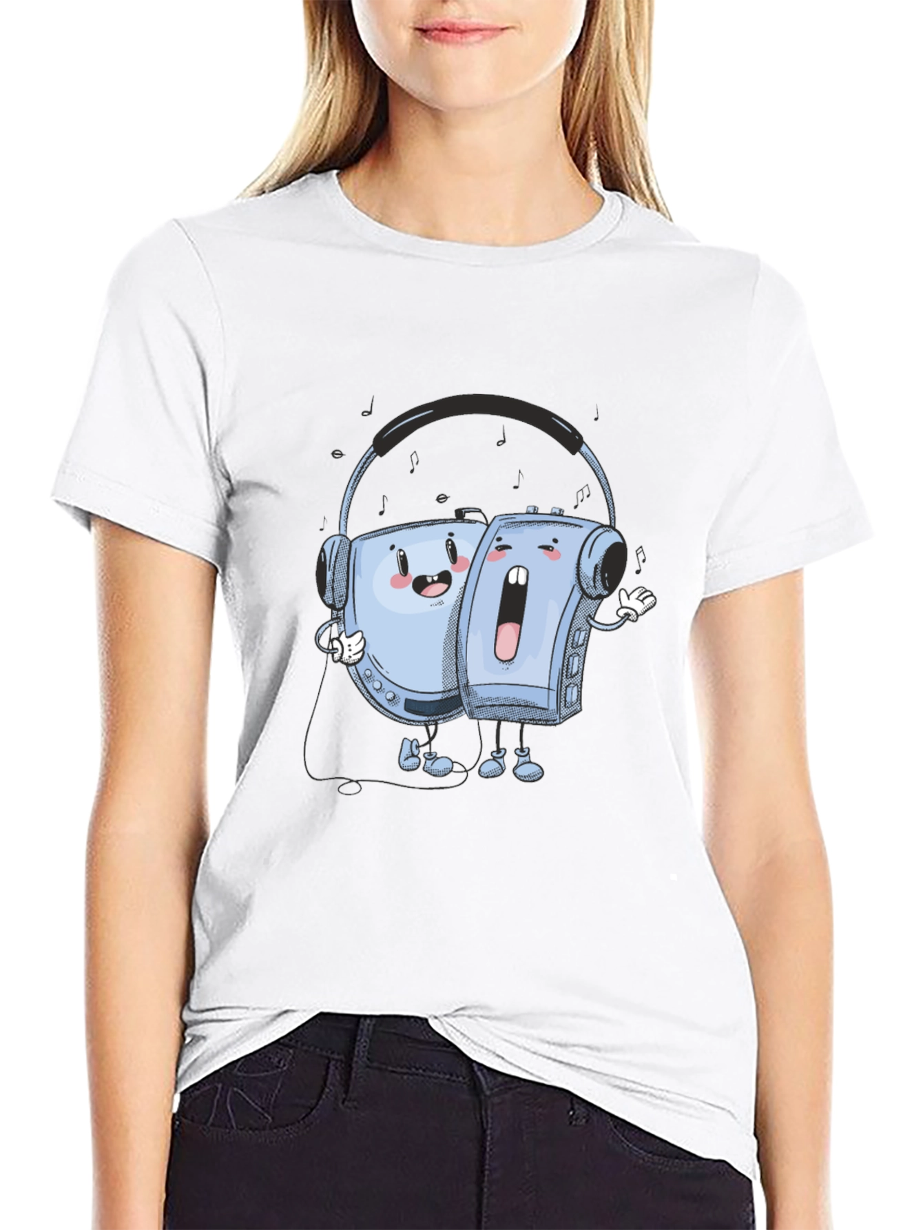 Retro Music Player T-Shirt - Unique Graphic Tee