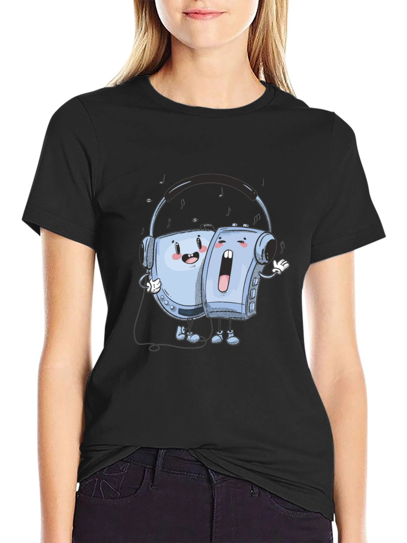 Retro Music Player T-Shirt - Unique Graphic Tee