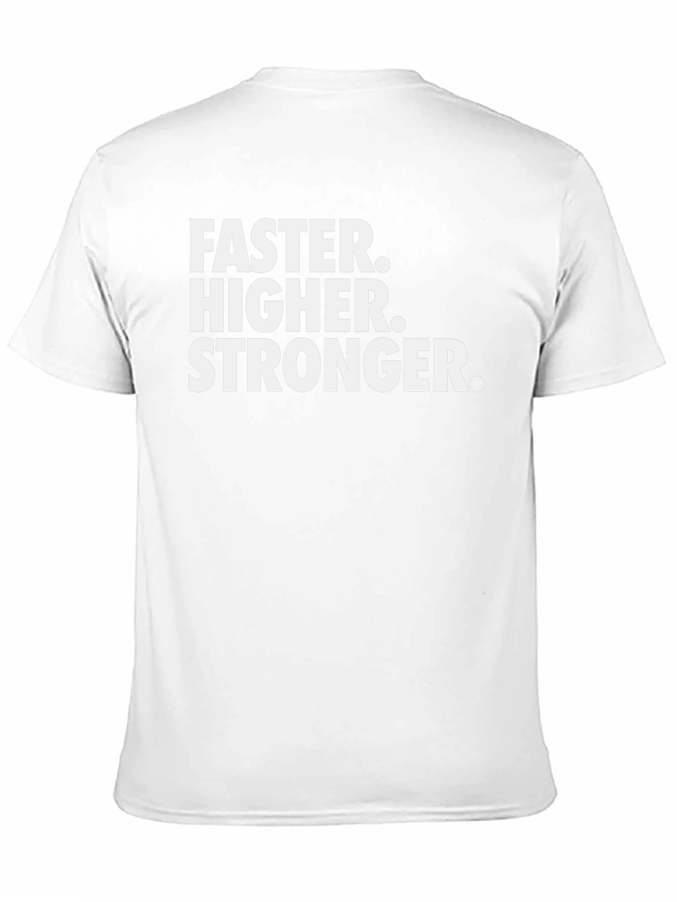 Faster Higher Stronger Graphic Tee - Black Cotton Blend